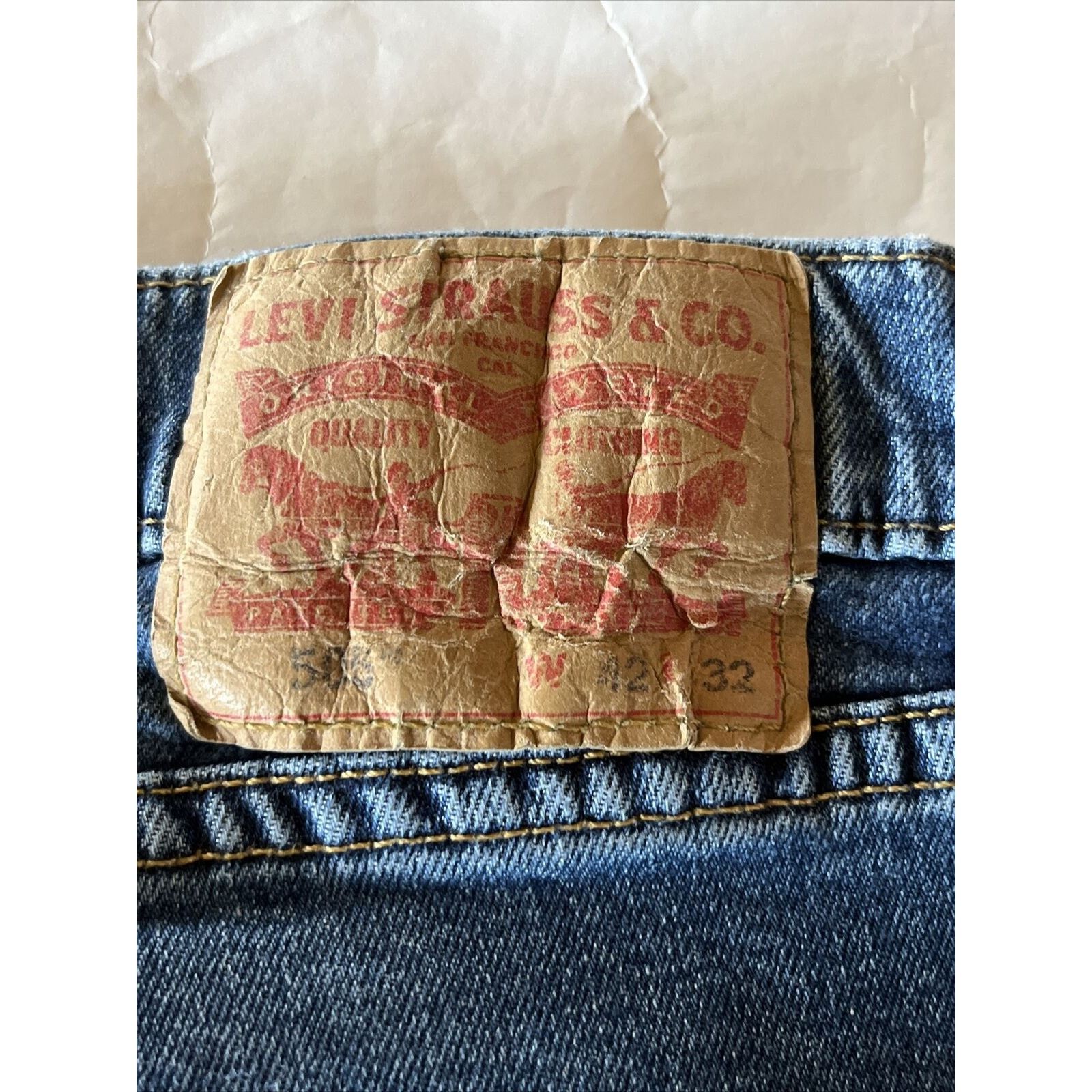 Levi's Levis 505 Jeans Men 42x32 Regular Straight Denim Cotton Blue Size US 40 / EU 56 - 11 Thumbnail