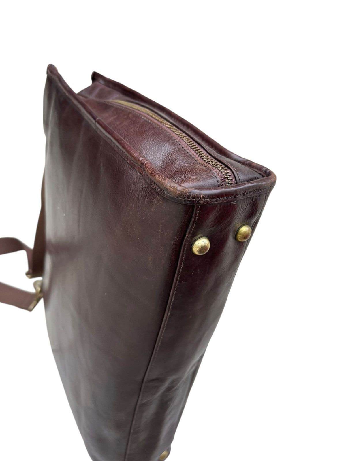 Leather Toyooka Handmade Craftsmanship Japan Patina Leather Bag Size ONE SIZE - 8 Thumbnail