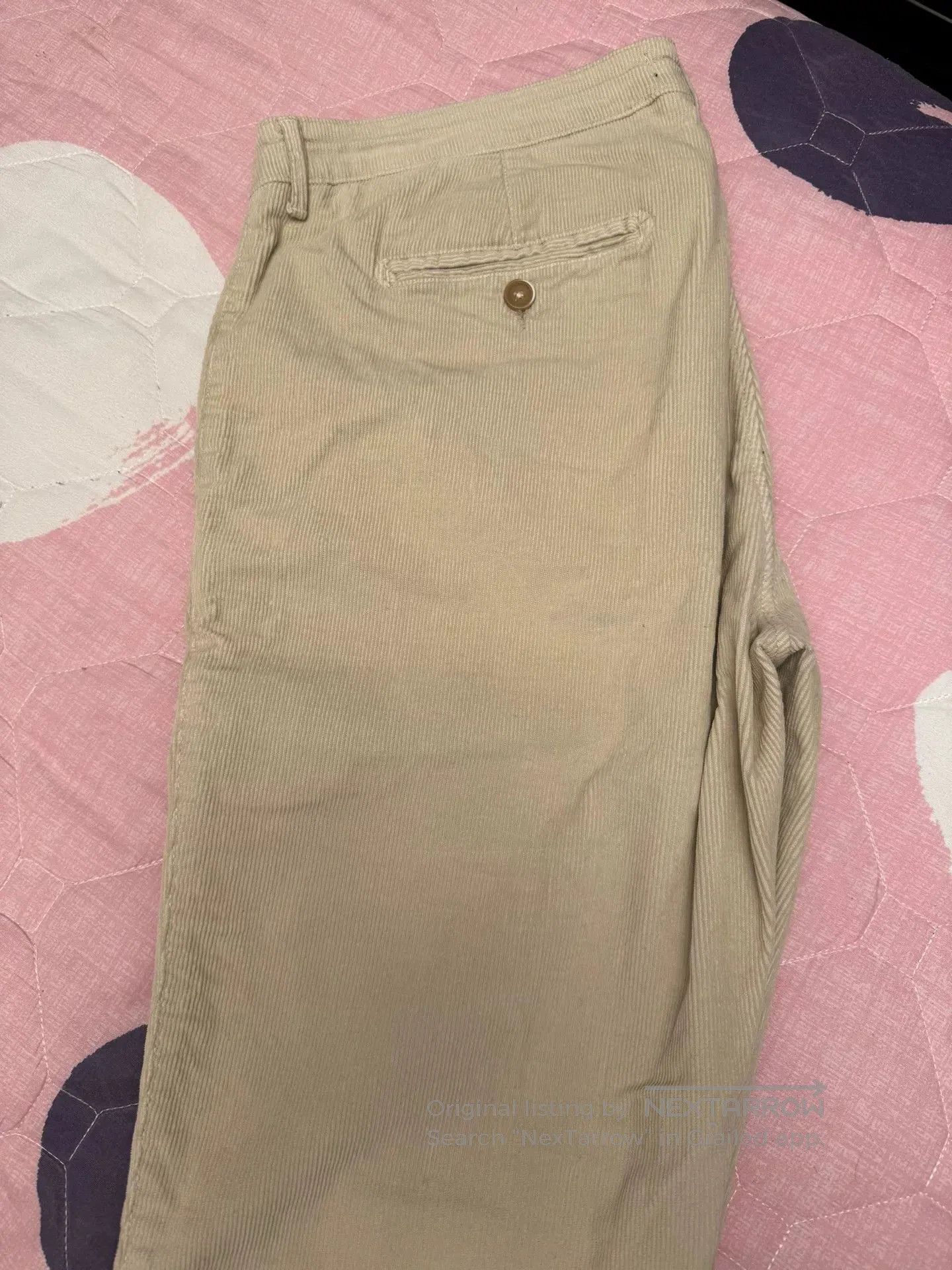 Other White Striped Corduroy Pants by B Corner. Size US 35 - 1 Thumbnail