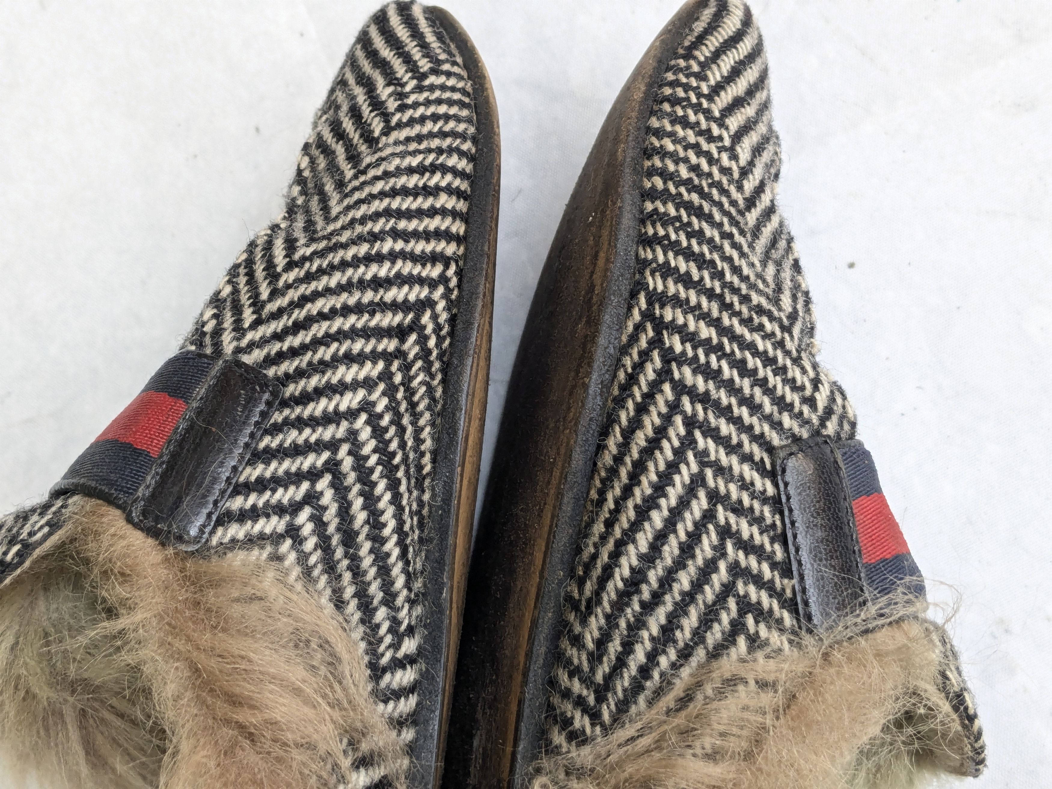 Gucci Gucci Princetown Horsebit Loafers 9 Herringbone Fur Size US 9 / EU 42 - 11 Thumbnail