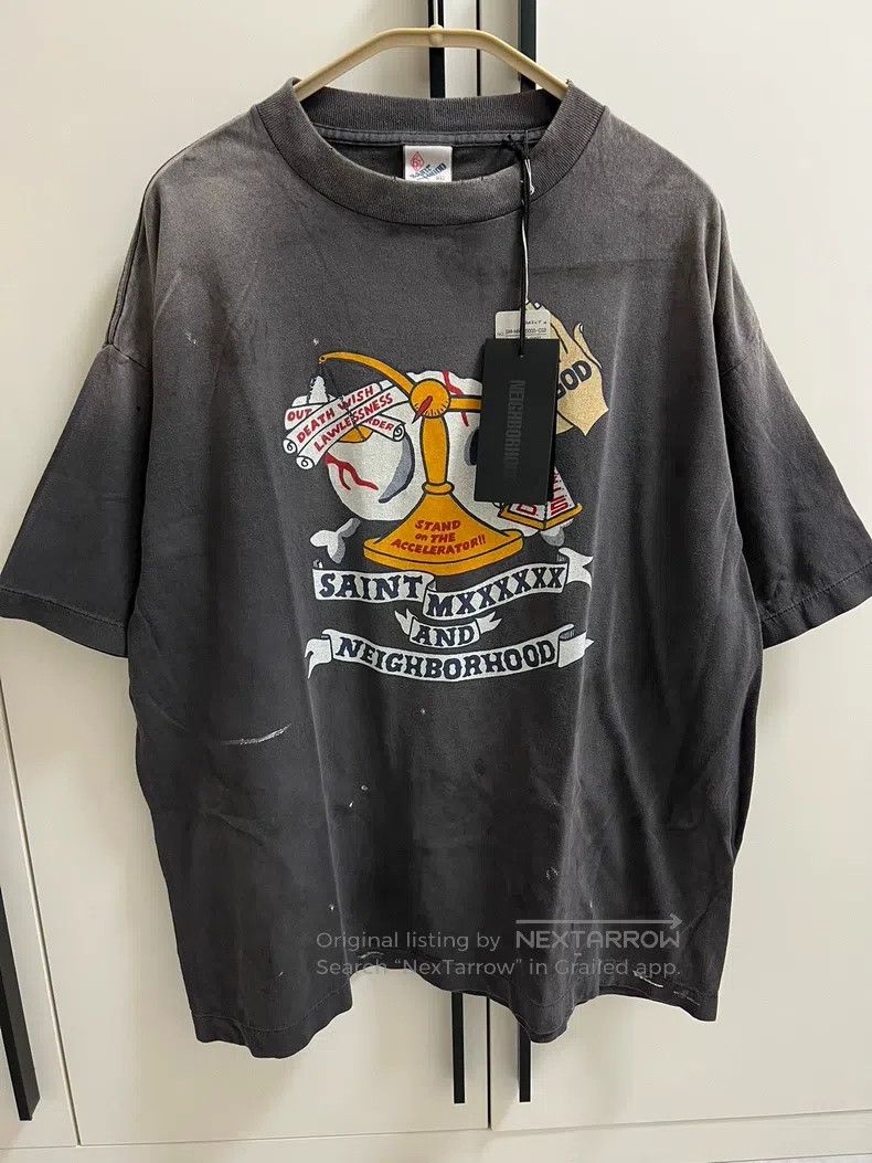 Saint Michael Saint Michael Balance making old short sleeve Size US XL / EU 56 / 4 - 1 Thumbnail