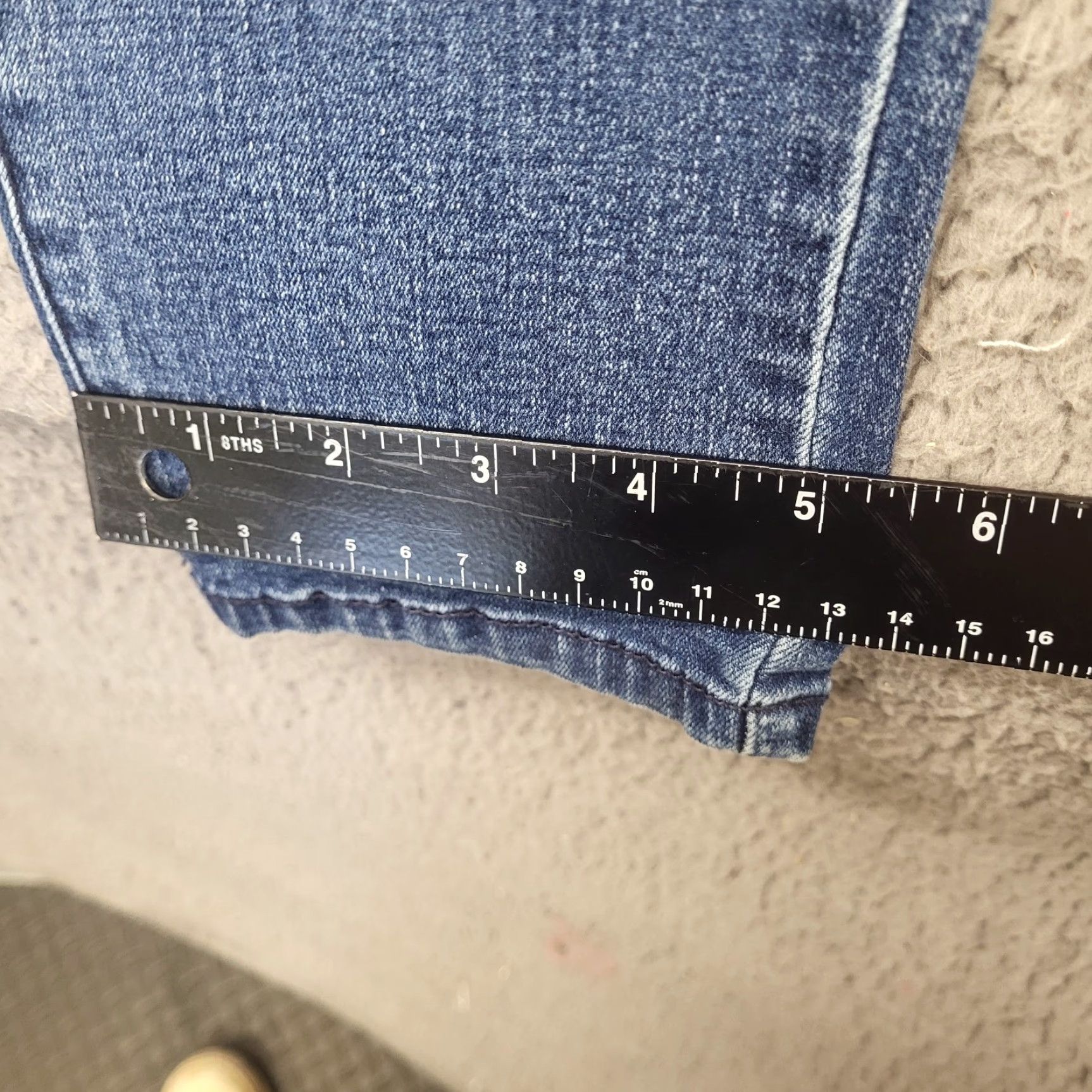 Vintage Royalty For Me Jeans Women’s Slim Stretch Skinny High Rise Distressed 14 Blue Denim Classic 5-Pocket Women Royalty For Me Jeans for Women Size 36" / US 14 / IT 50 - 7 Thumbnail