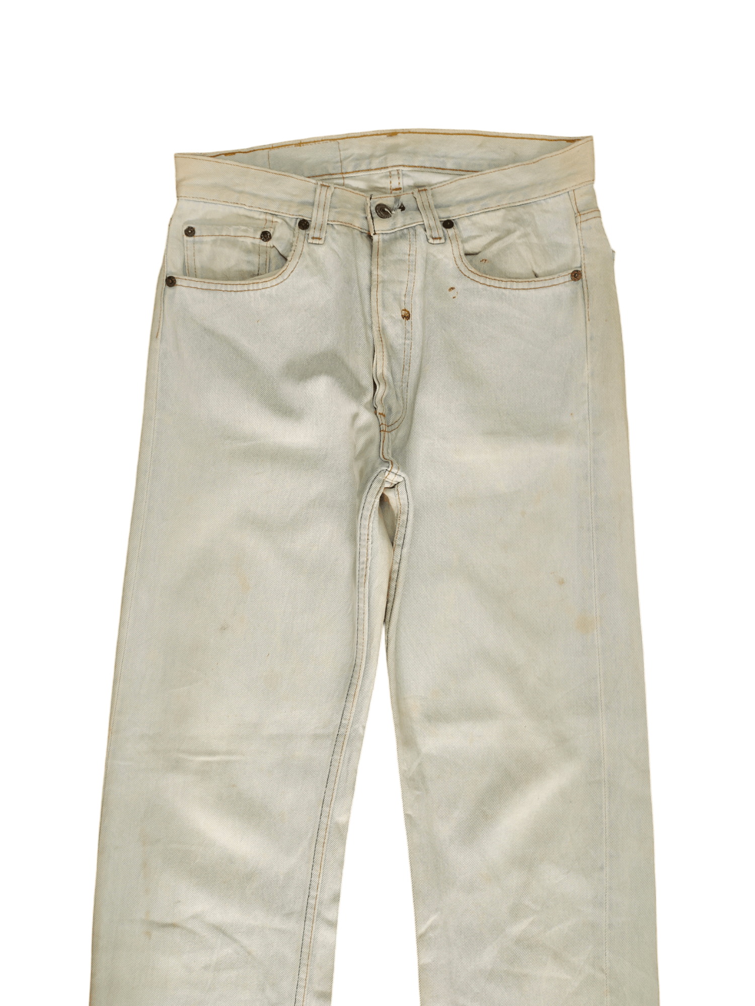 Levi's Vintage 80s Levis 501 Light Dirty Wash Denim Jeans Size US 29 - 2 Thumbnail