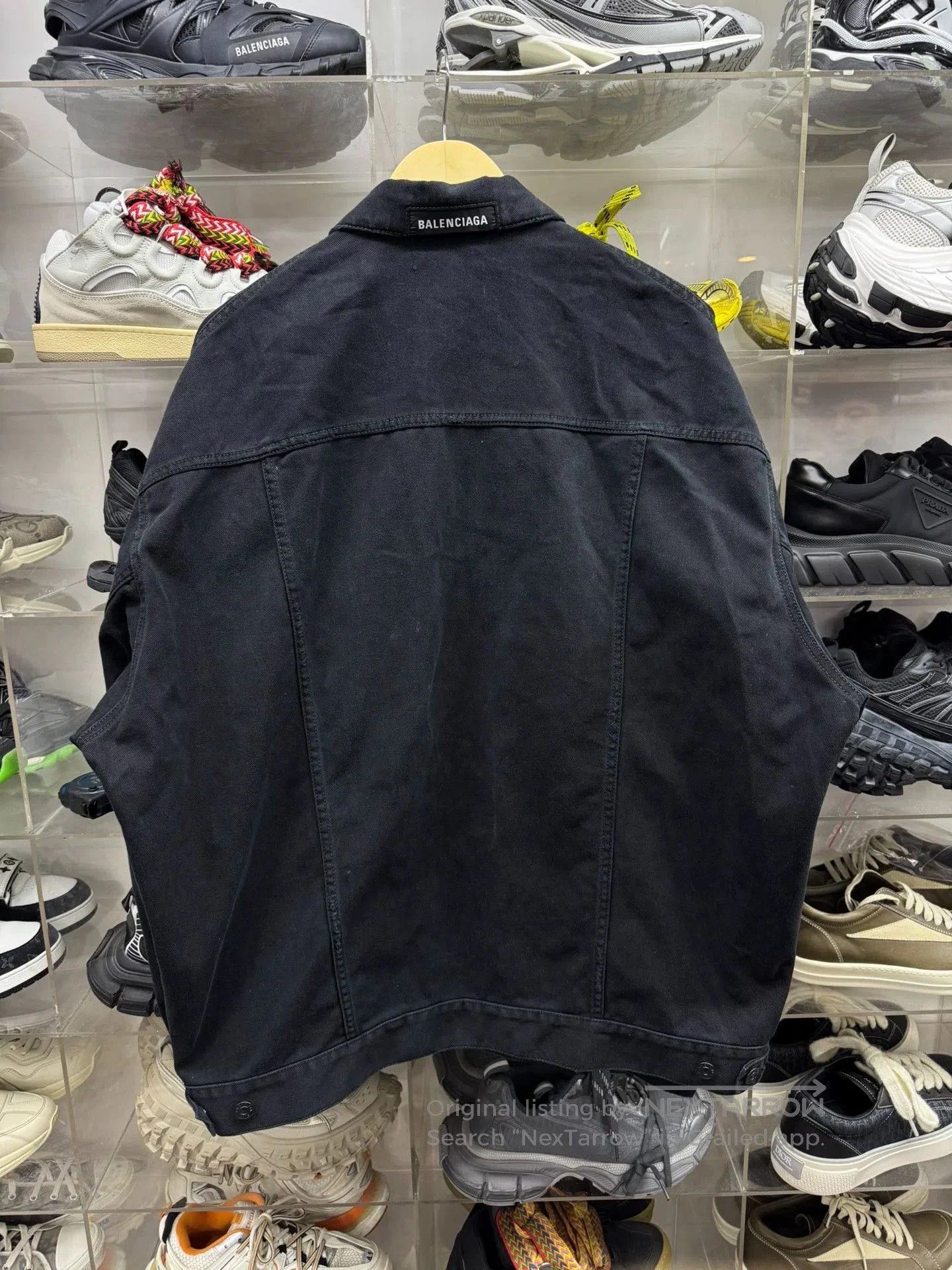 Balenciaga Balenciaga Collar Logo Denim Jacket. Size US L / EU 52-54 / 3 - 2 Thumbnail
