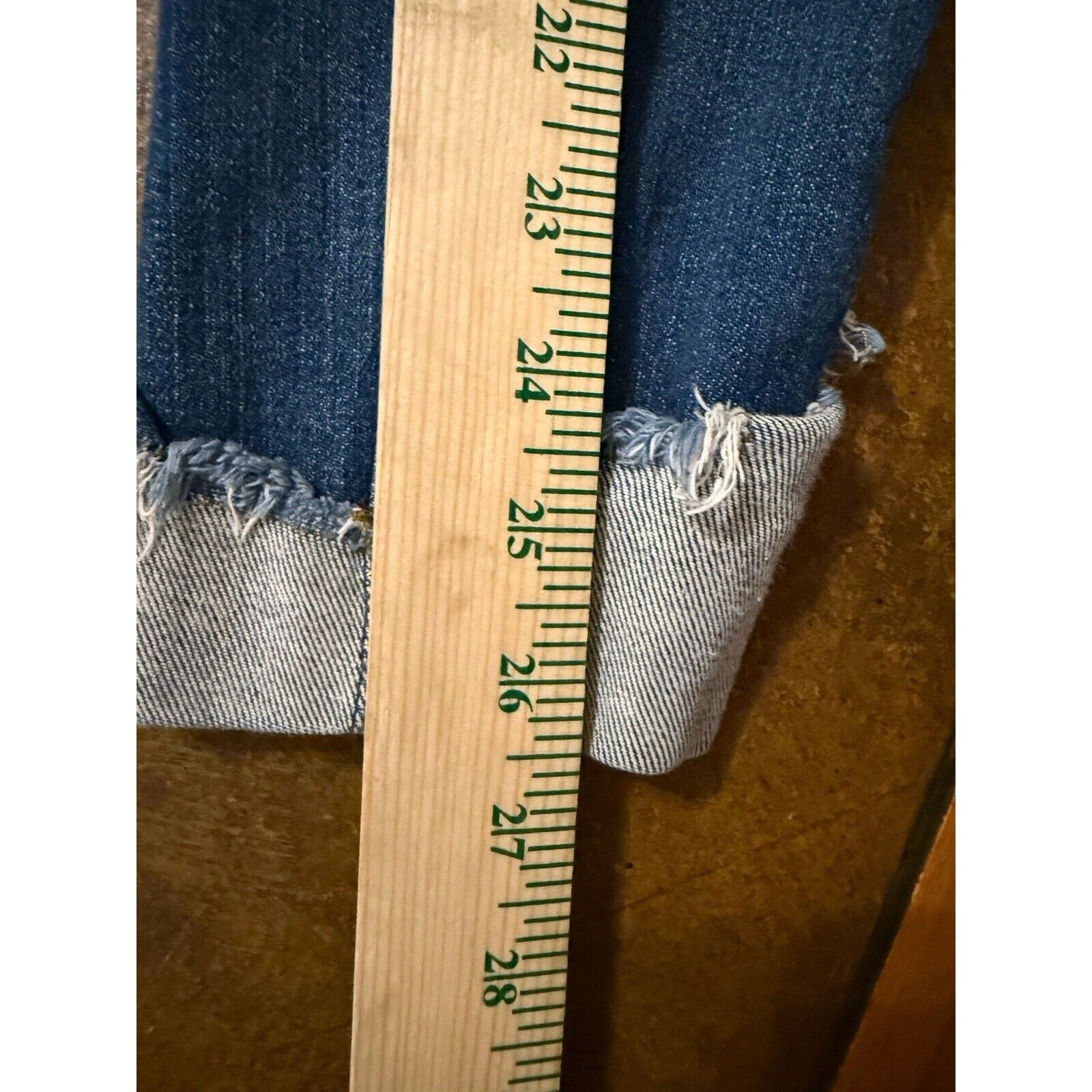 Judy Blue Judy Blue Cropped Jean Raw Fringe Hem Ankle USA Made Size 25" / US 0 / IT 36 - 5 Thumbnail