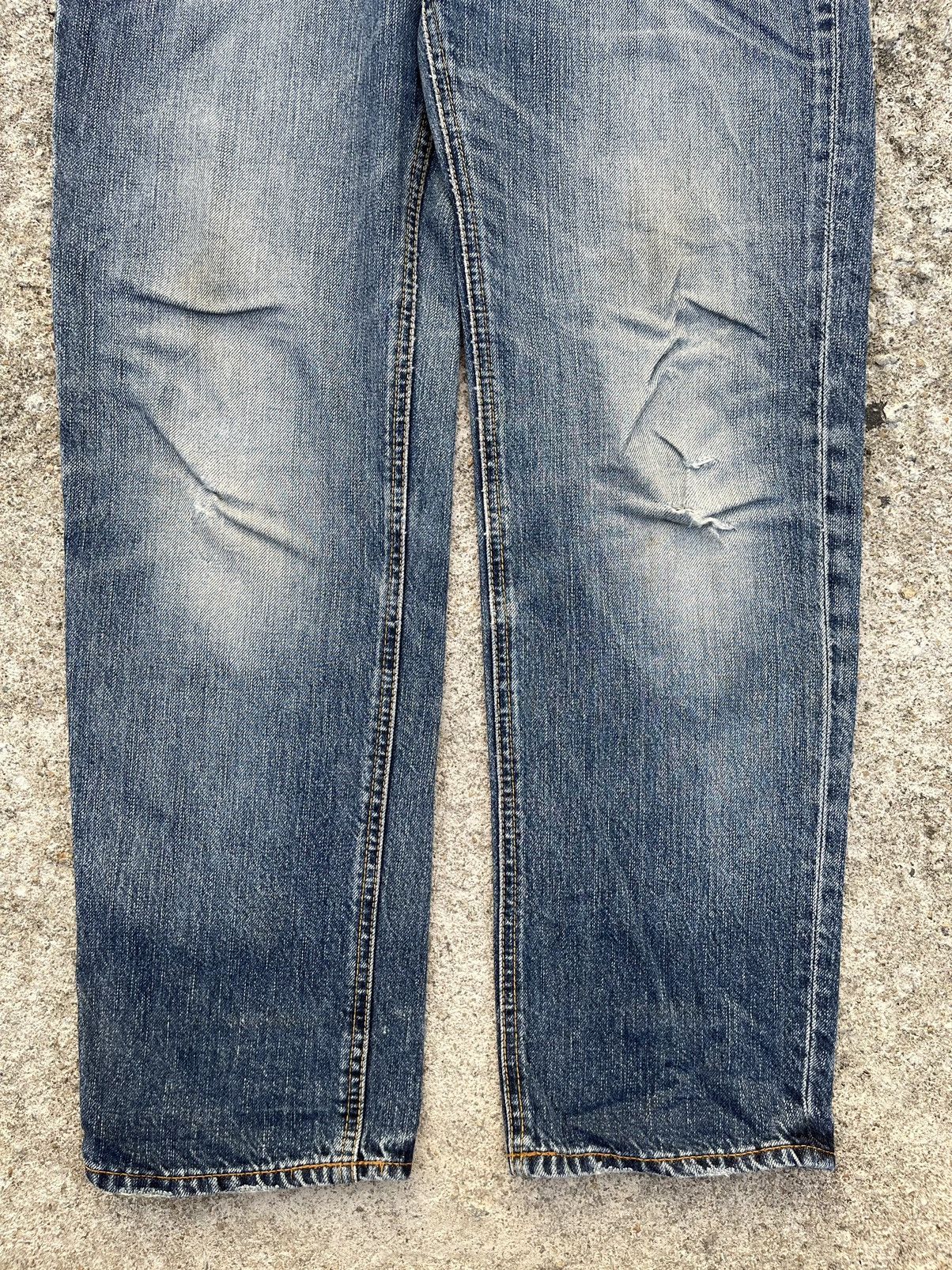 Japanese Brand 🔥 Shuca Global Work Distressed Denim Women W31🔥 Size 31" - 4 Thumbnail