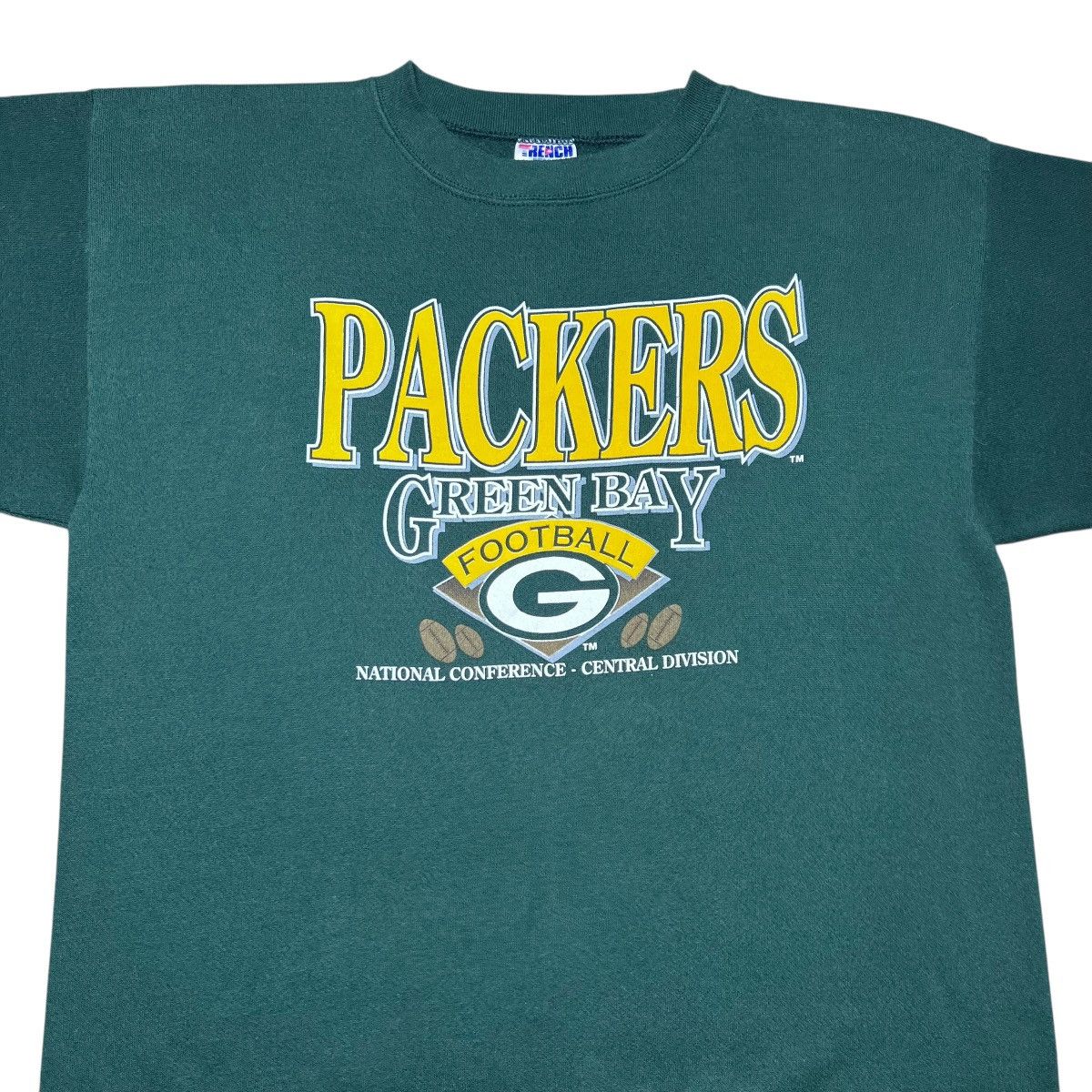 NFL Vtg 1990s NFL Green Bay Packers Trench Spell Out Sweatshirt Size US L / EU 52-54 / 3 - 4 Thumbnail