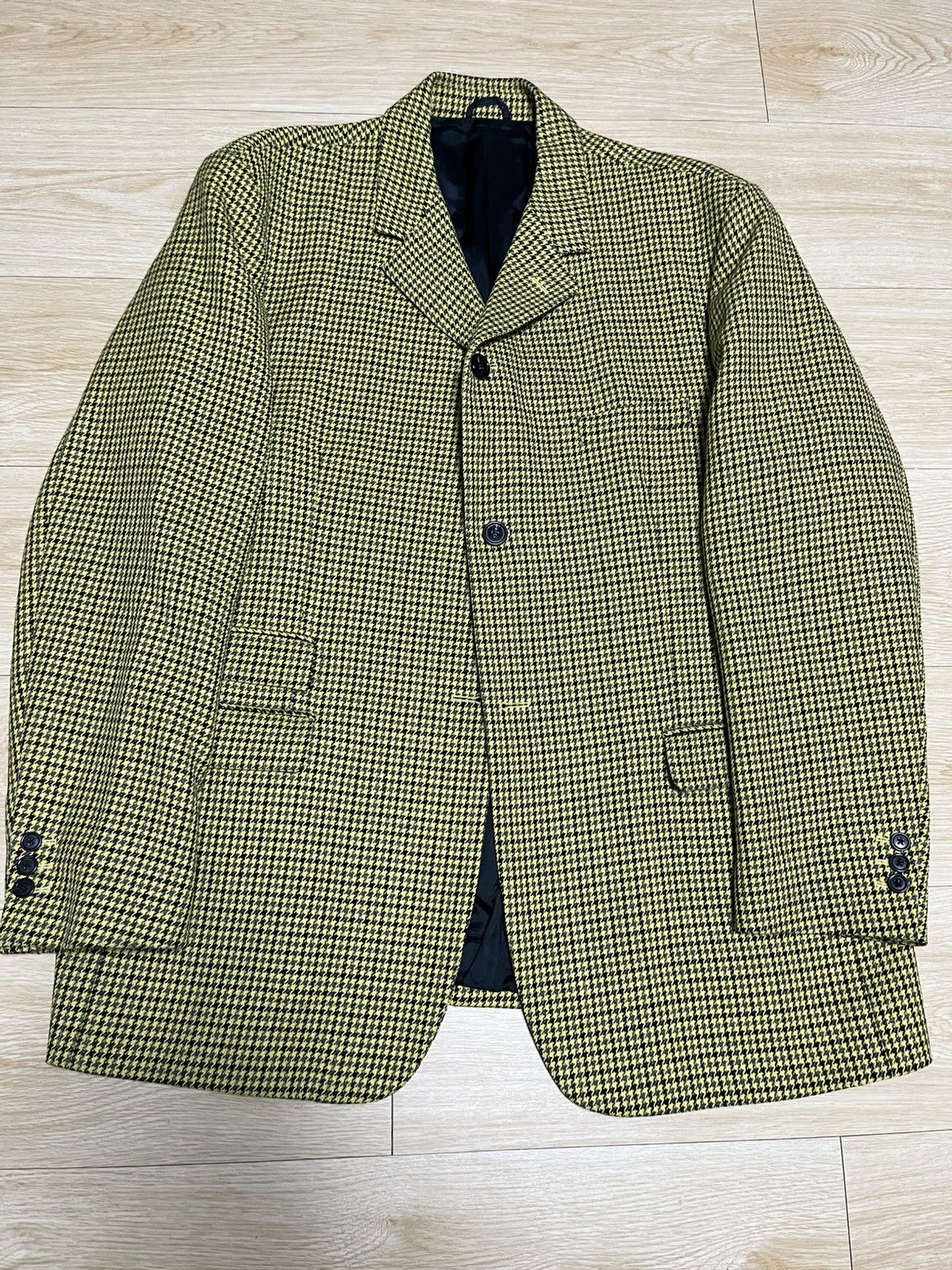 Raf Simons 48 Big fit daddy fit oversized houndstooth blazer jacket Size US M / EU 48-50 / 2 - 1 Thumbnail