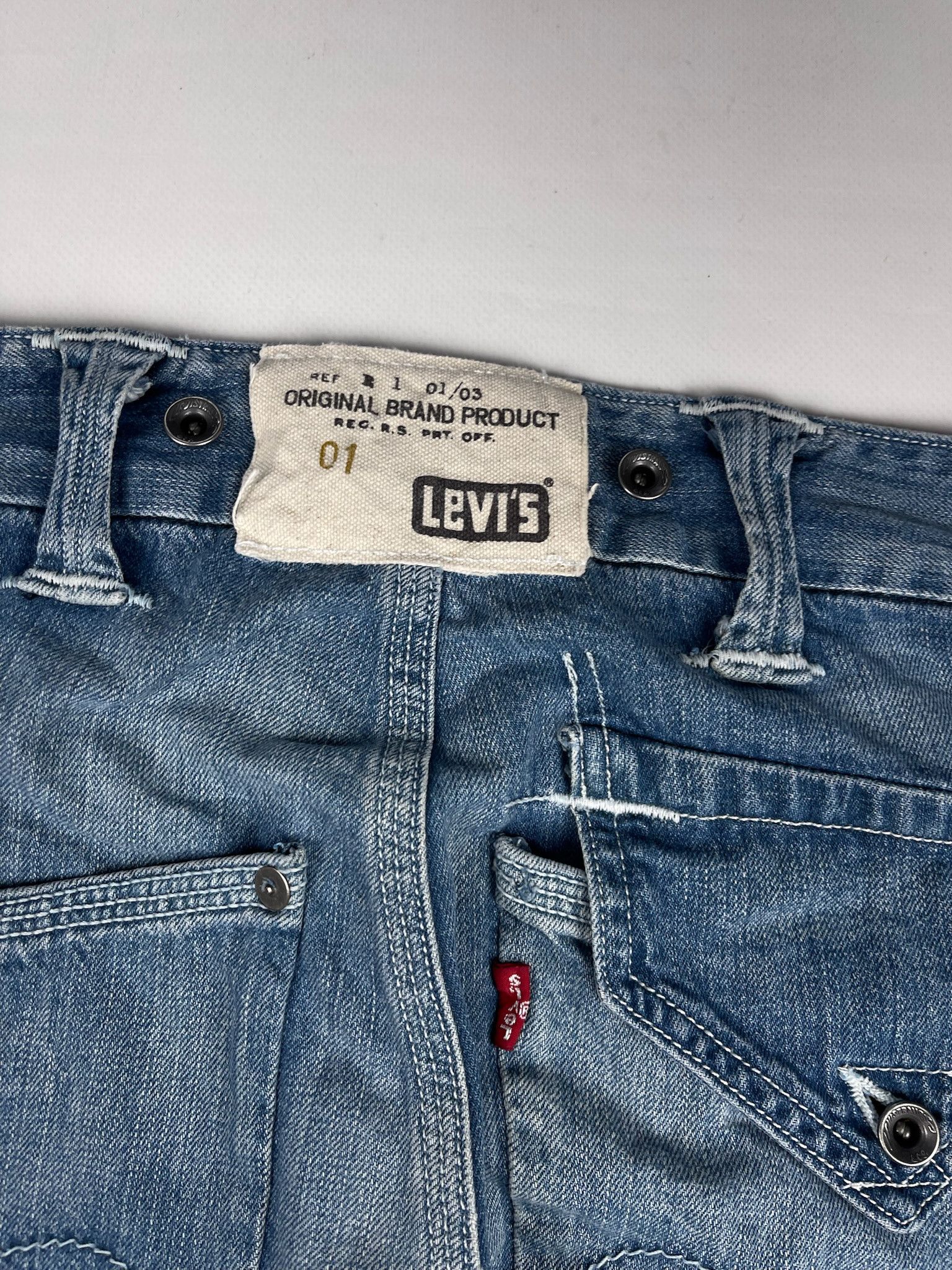 Levi's Vintage Levi’s engineer jeans denim actual size 36 Size US 36 / EU 52 - 4 Thumbnail