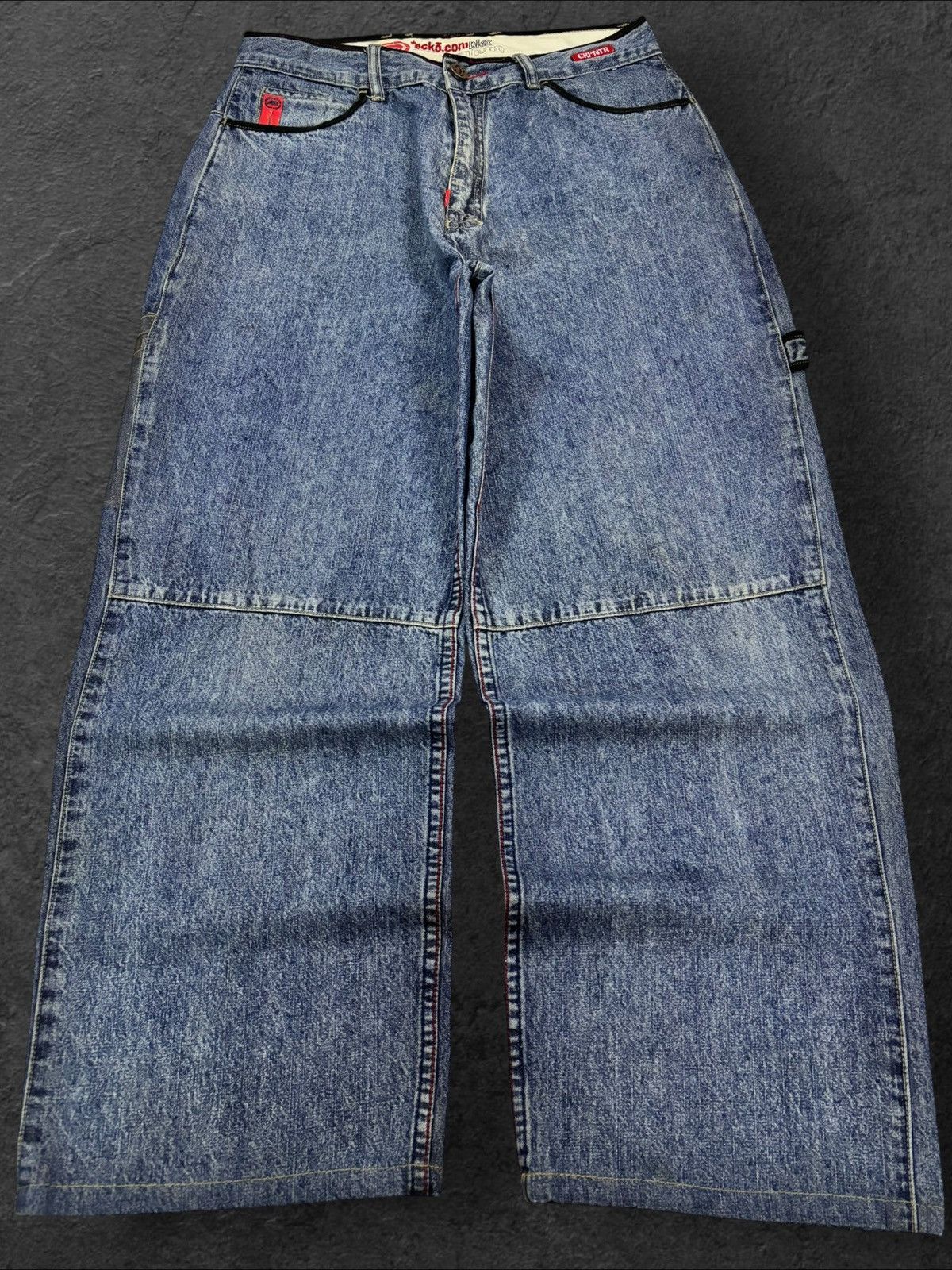 Ecko Unltd. Vtg Ecko Baggy Carpenter High Waist Jeans Size US 34 / EU 50 - 1 Thumbnail