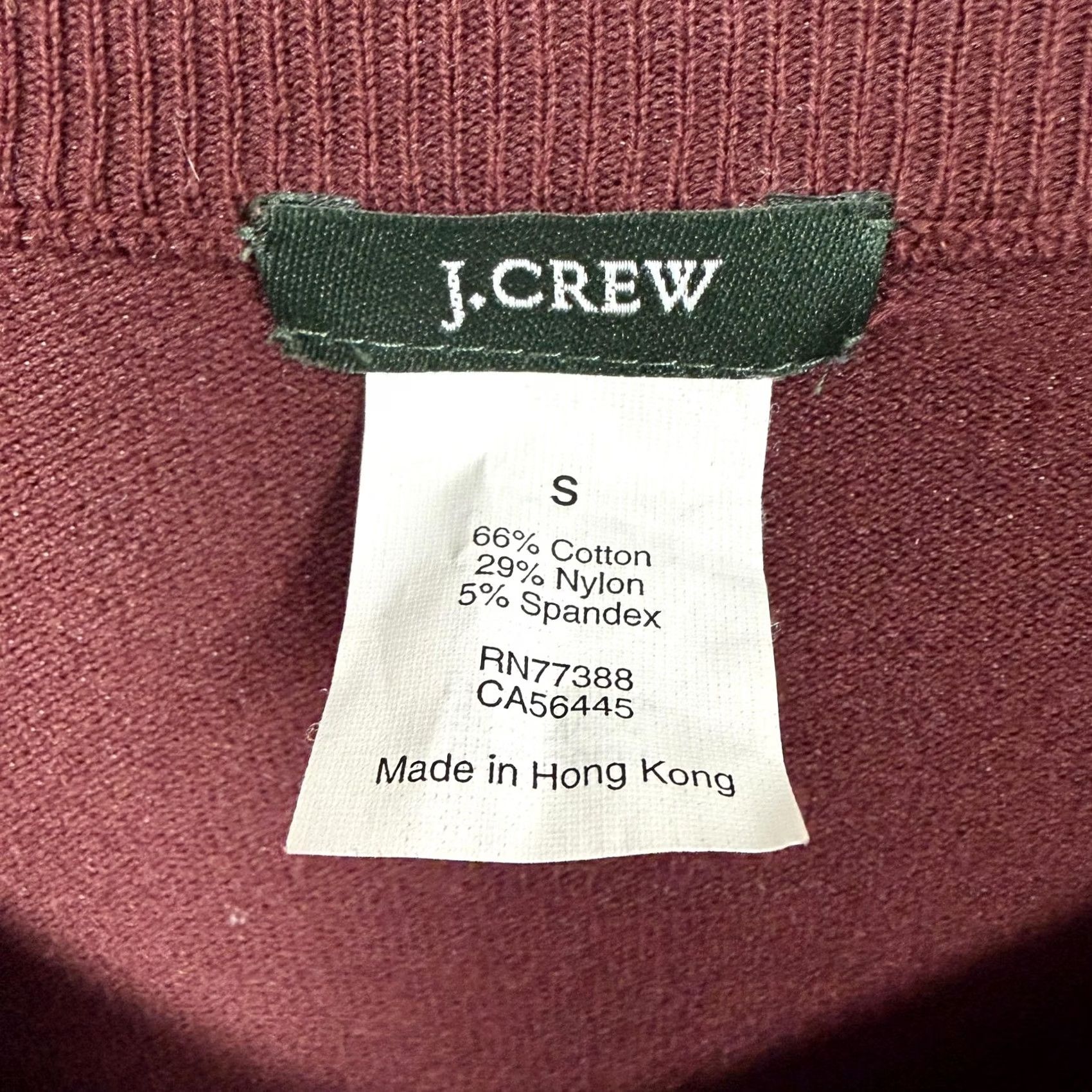 J.Crew J.Crew Cardigan Sweater Womens S Red Crew Neck Classic Preppy Casual Workwear Knit Lightweight Stretch Solid Raglan Sleeve Fall Vintage No Size S / US 4 / IT 40 - 5 Thumbnail