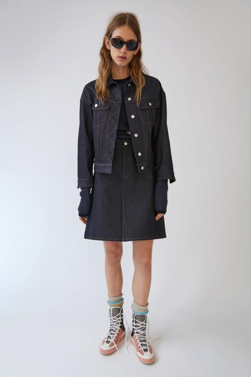 Acne Studios Bla Konst Lamp Indigo Denim Jacket Size 38(M)