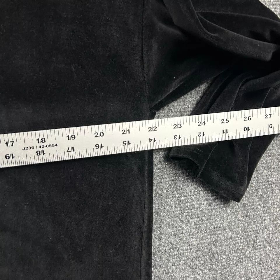 Other Noir Cardigan Womens 36/38 Black Velvet Pockets V-Neck Size XS / US 0-2 / IT 36-38 - 6 Thumbnail