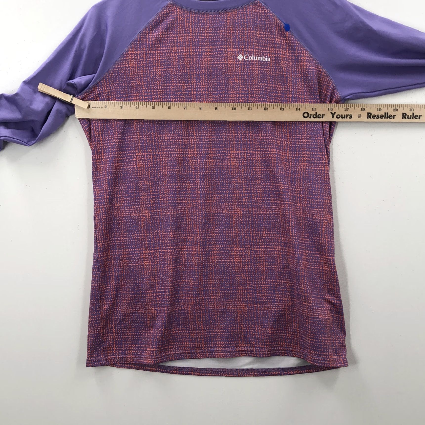 Vintage Columbia T-Shirt Mens Raglan Long Sleeve Purple Round Neck XL All Seasons Comfort Logo Pullover Casual Shirt Men XL Size US XL / EU 56 / 4 - 2 Thumbnail