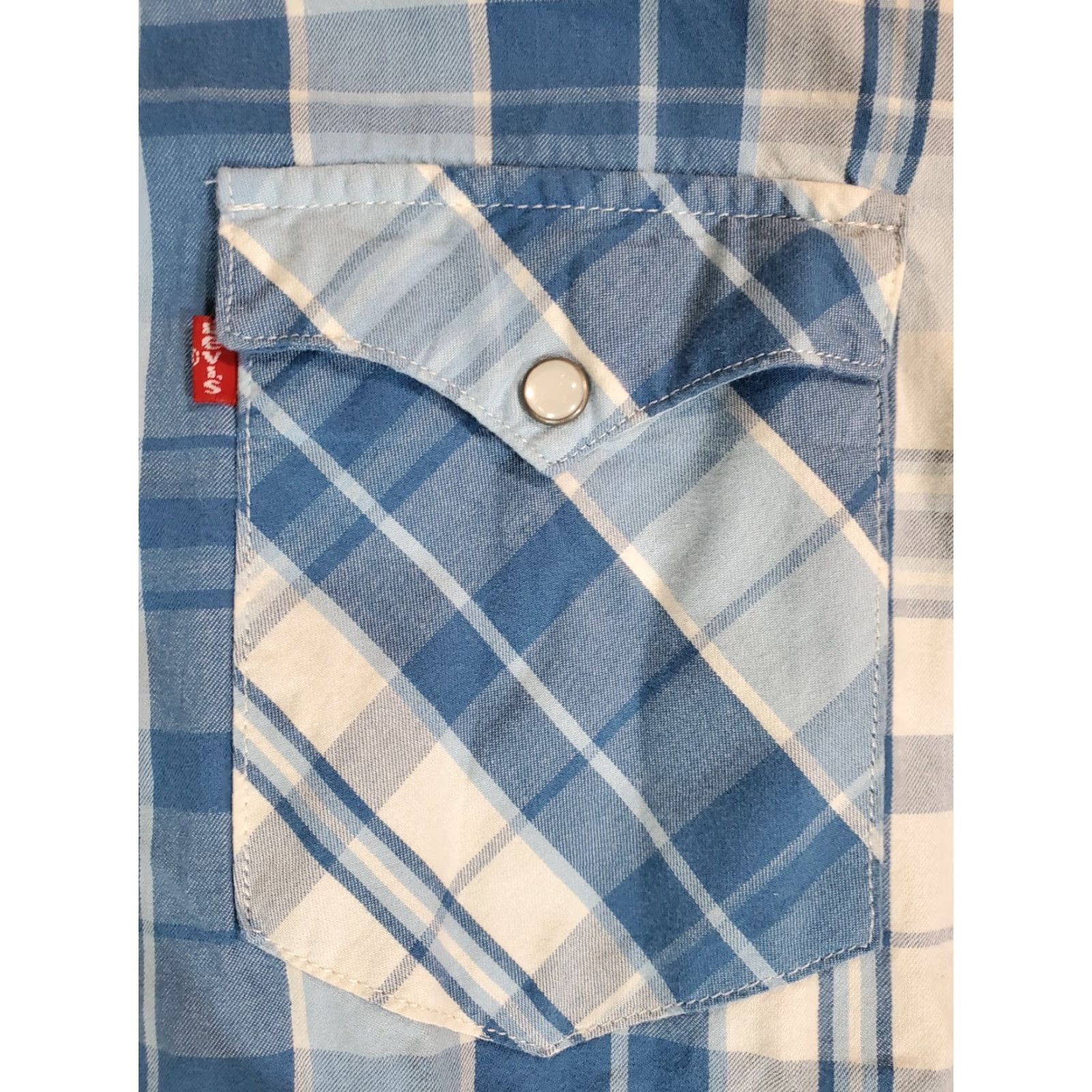 Levi's VINTAGE Levi's Signature Western Style Shirt Mens XL Blue Pearl Snap Cowboy Rodeo Shirt Size US XL / EU 56 / 4 - 3 Thumbnail