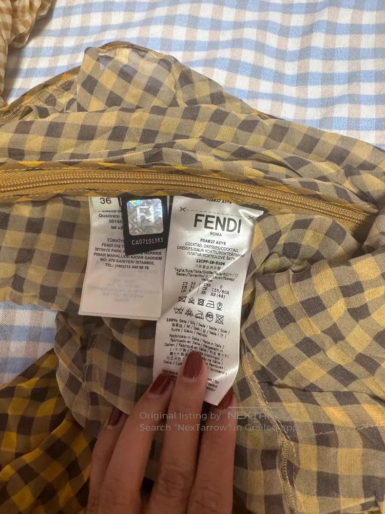 Fendi Fendi Mulberry Silk High Price Limited Show Two-Piece Dres Size XXS / US 00 / IT 34 - 7 Thumbnail