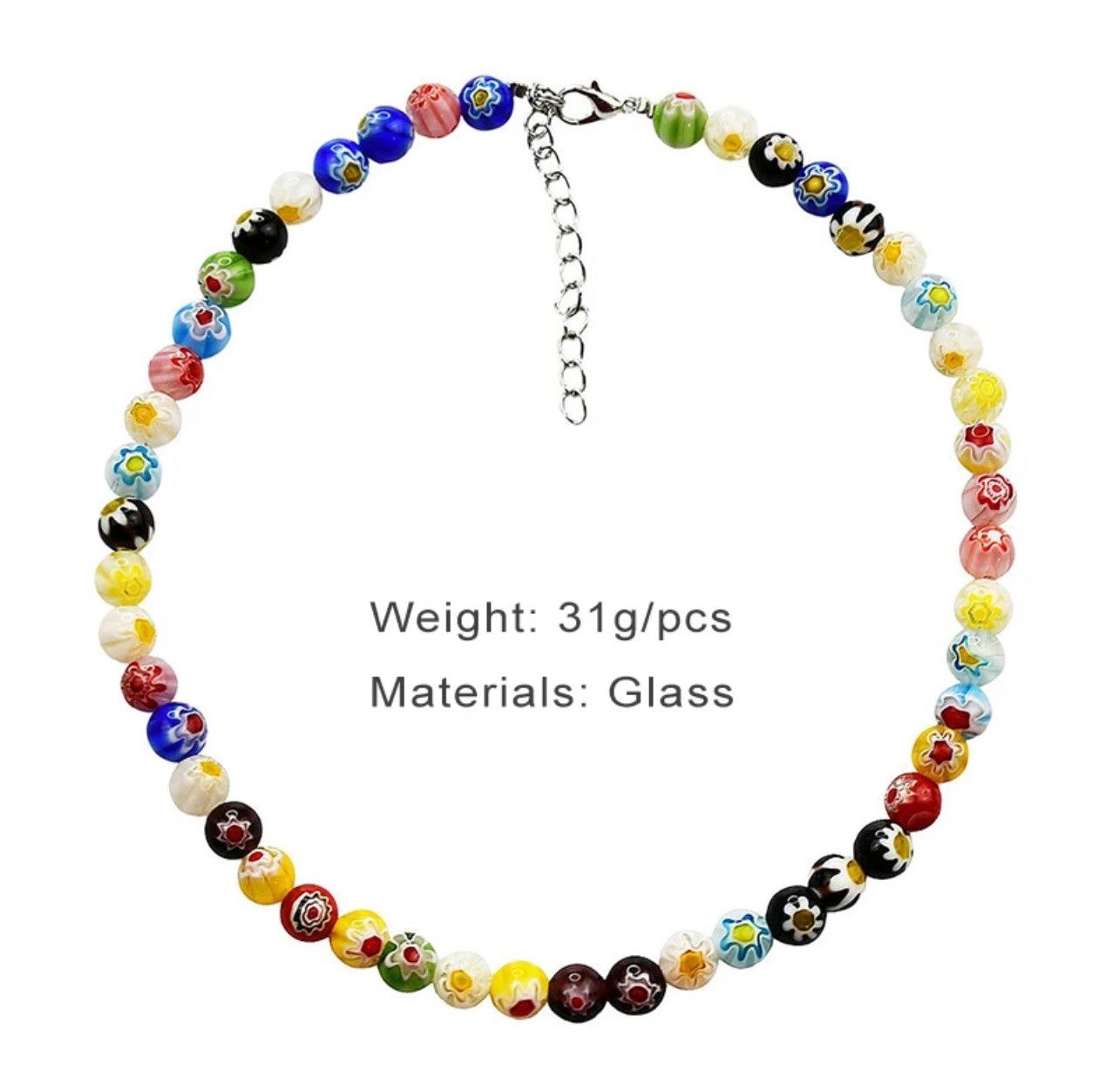 Jewelry × Vintage Flower Beaded Necklace Size ONE SIZE - 3 Thumbnail