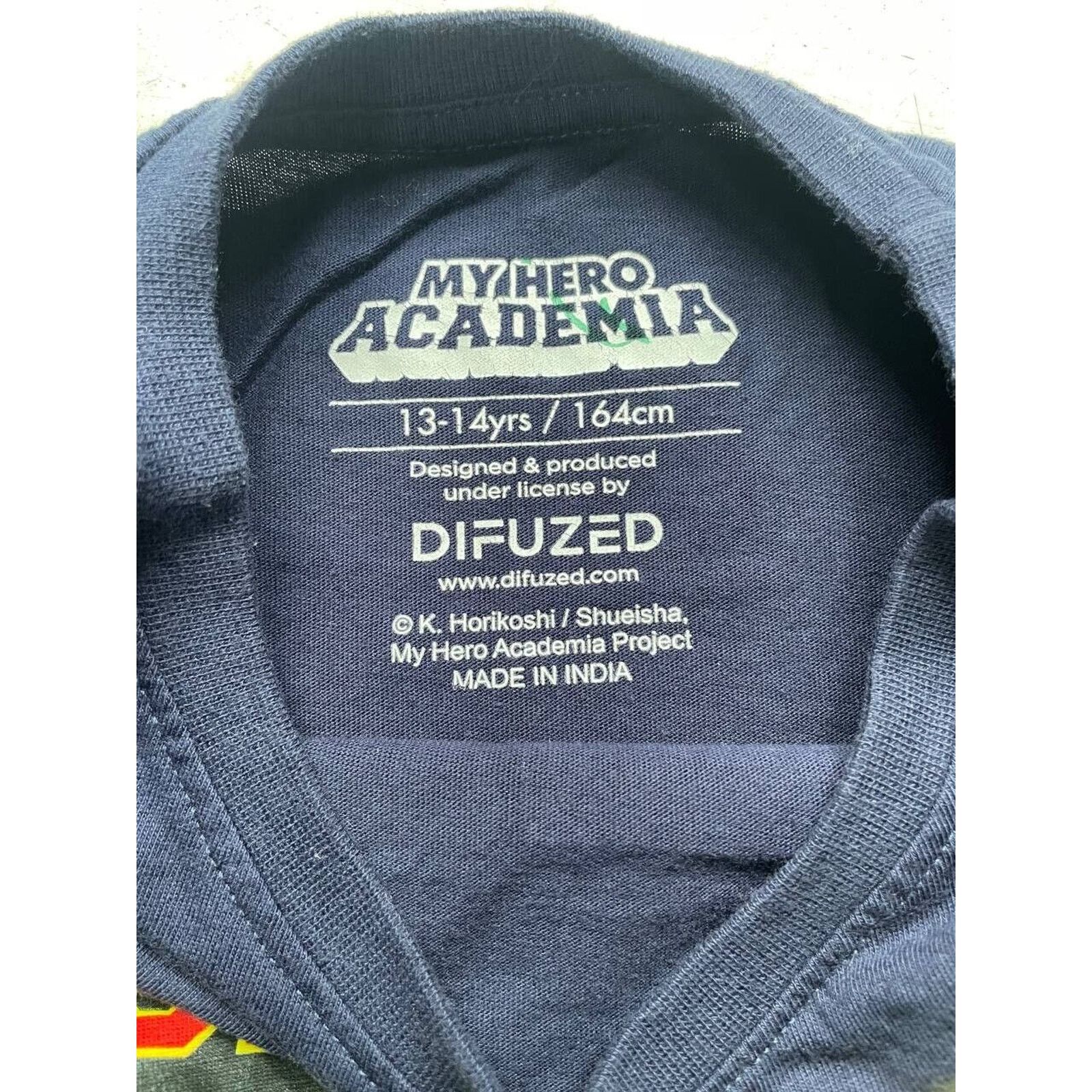 Cartoon Network × Vintage Vintage My Hero Academia Anime T-Shirt Navy S Difuzed Size US XS / EU 42 / 0 - 6 Thumbnail