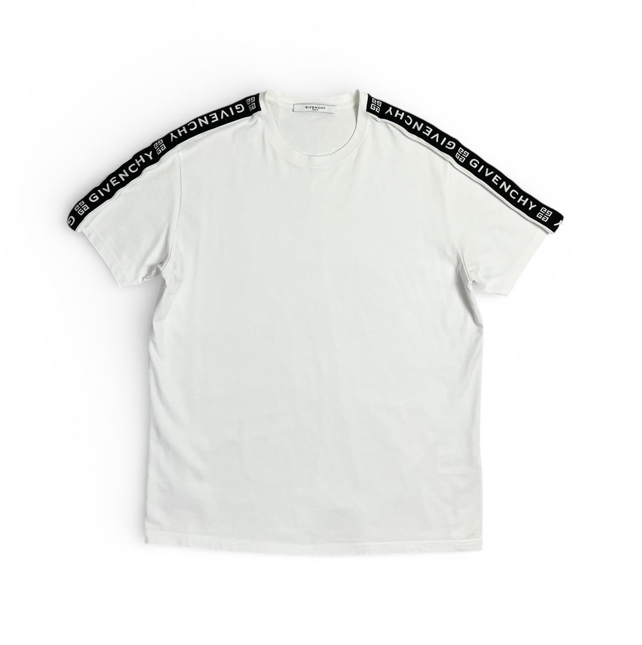 Givenchy Givenchy 4G Webbing T-Shirt - WHITE Size US M / EU 48-50 / 2 - 1 Thumbnail