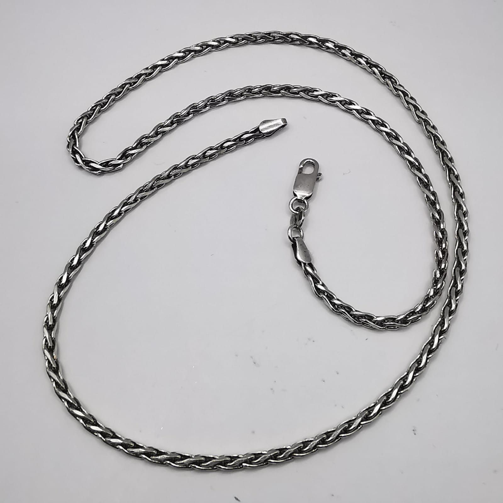 Sterling Silver Vintage Jewelry Chain, 925 Sterling Silver, Signed 14,15g Size ONE SIZE - 2 Thumbnail