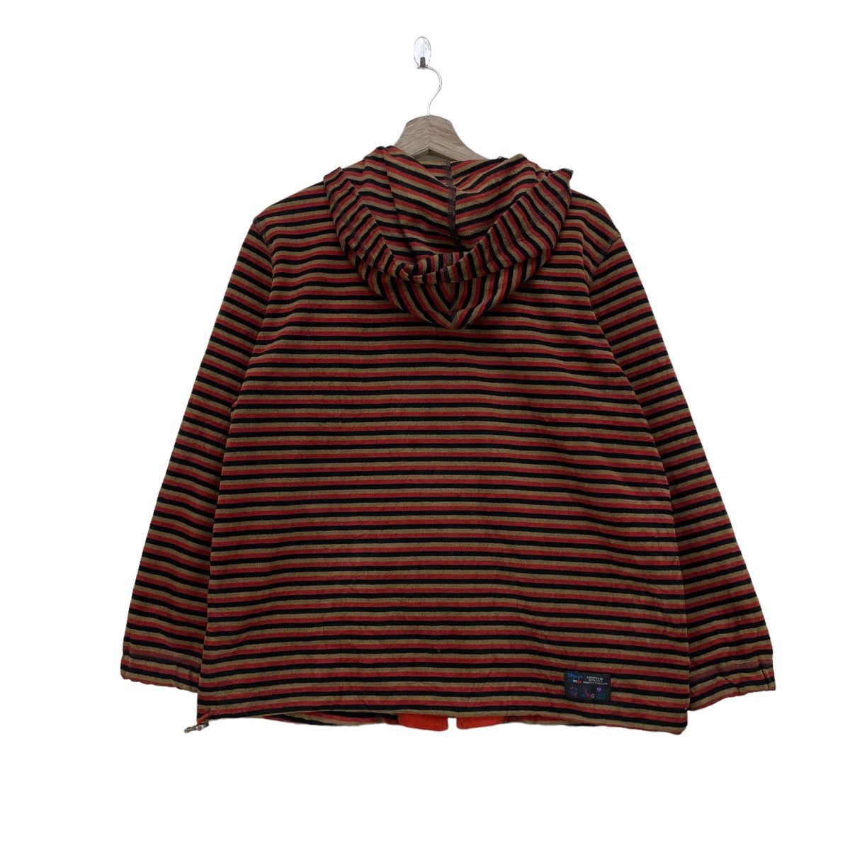 Japanese Brand × Vintage Japanese Brand Natalie Topyo Striped Hoody Jacket Size M / US 6-8 / IT 42-44 - 2 Thumbnail
