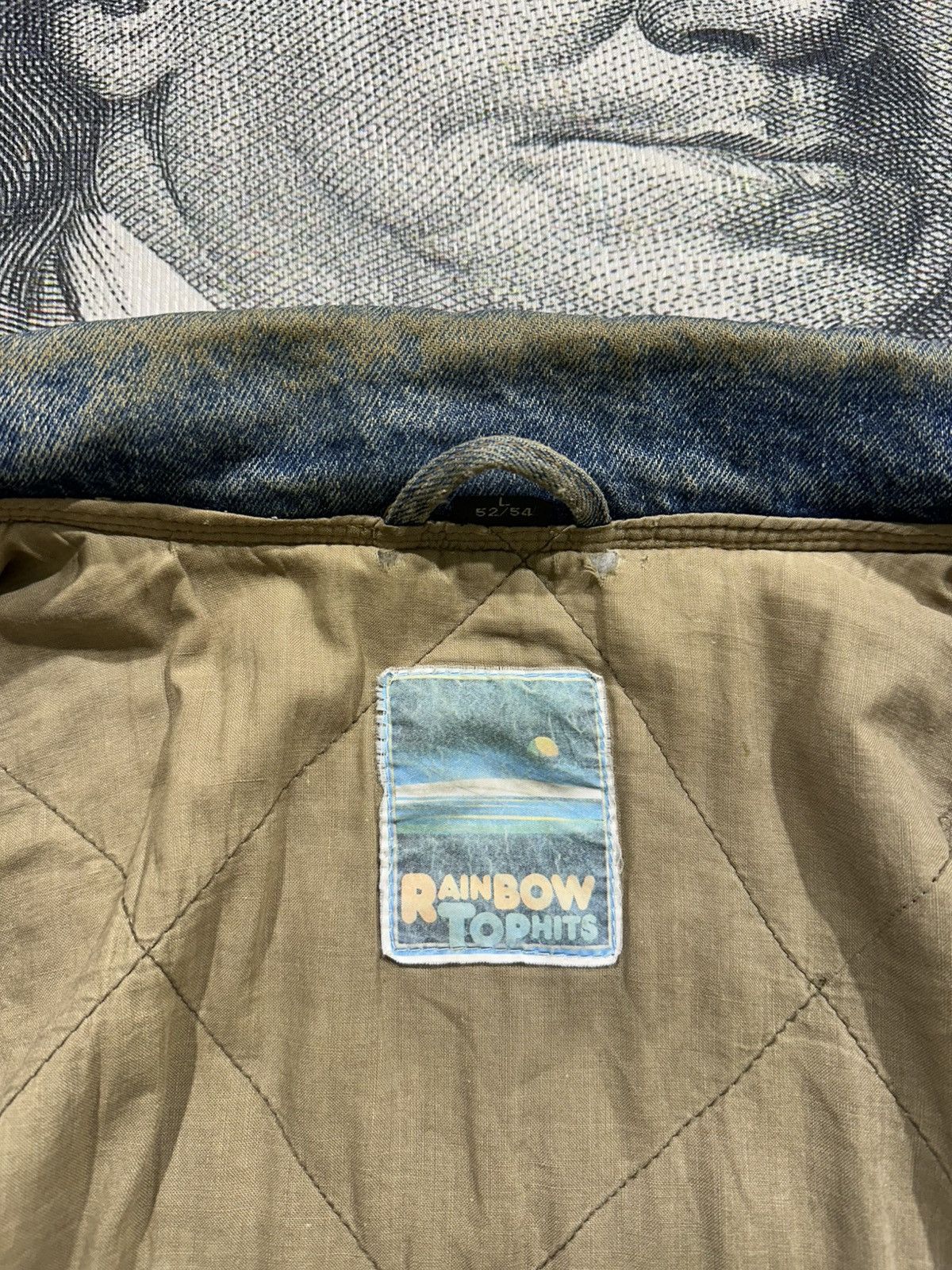Japanese Brand Vintage Japan Style Warm Denim Bomber Jacket Size US L / EU 52-54 / 3 - 9 Thumbnail