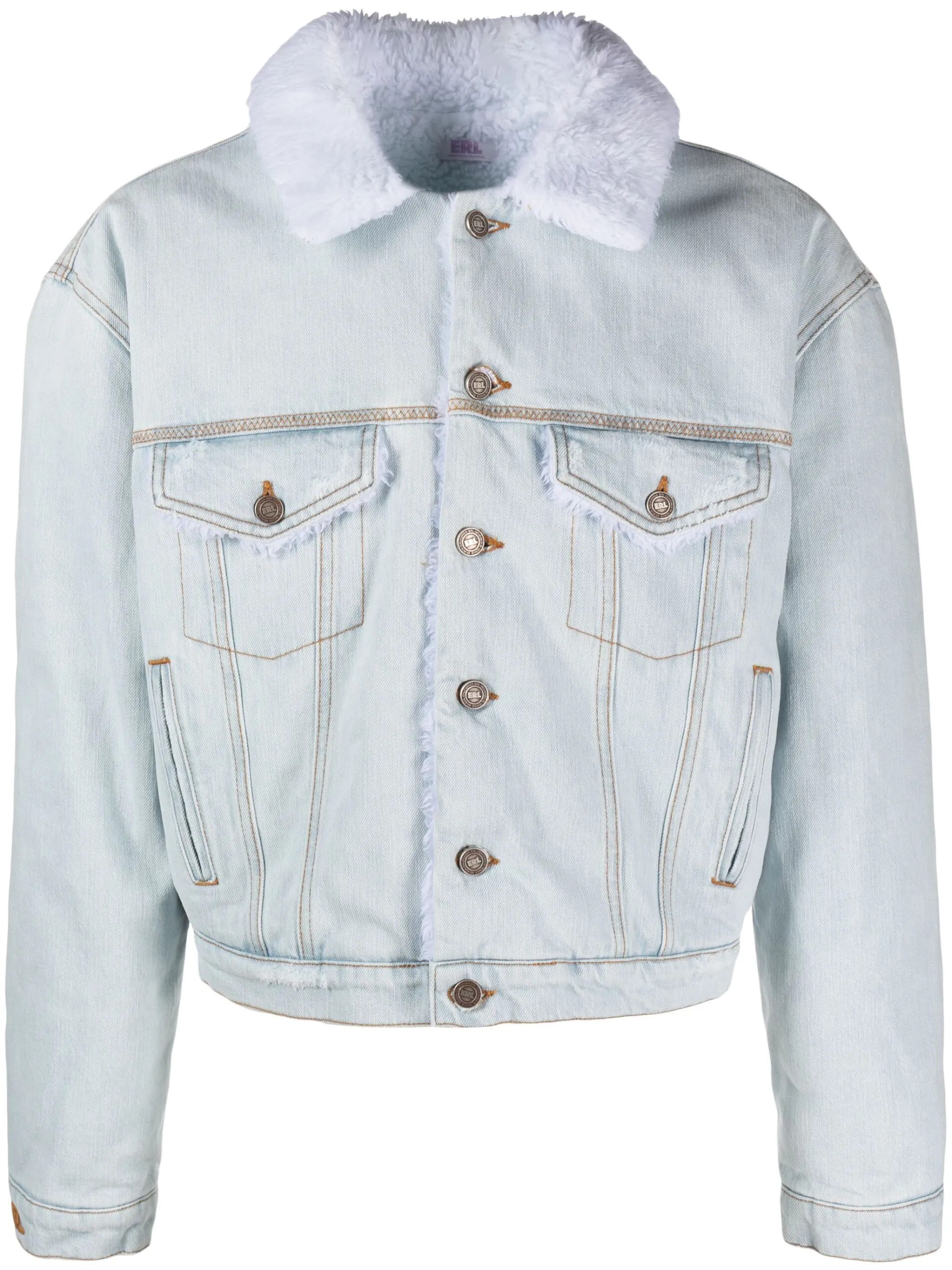 ERL o1y0125 Denim Jacket in Light Blue Size US L / EU 52-54 / 3 - 1 Thumbnail