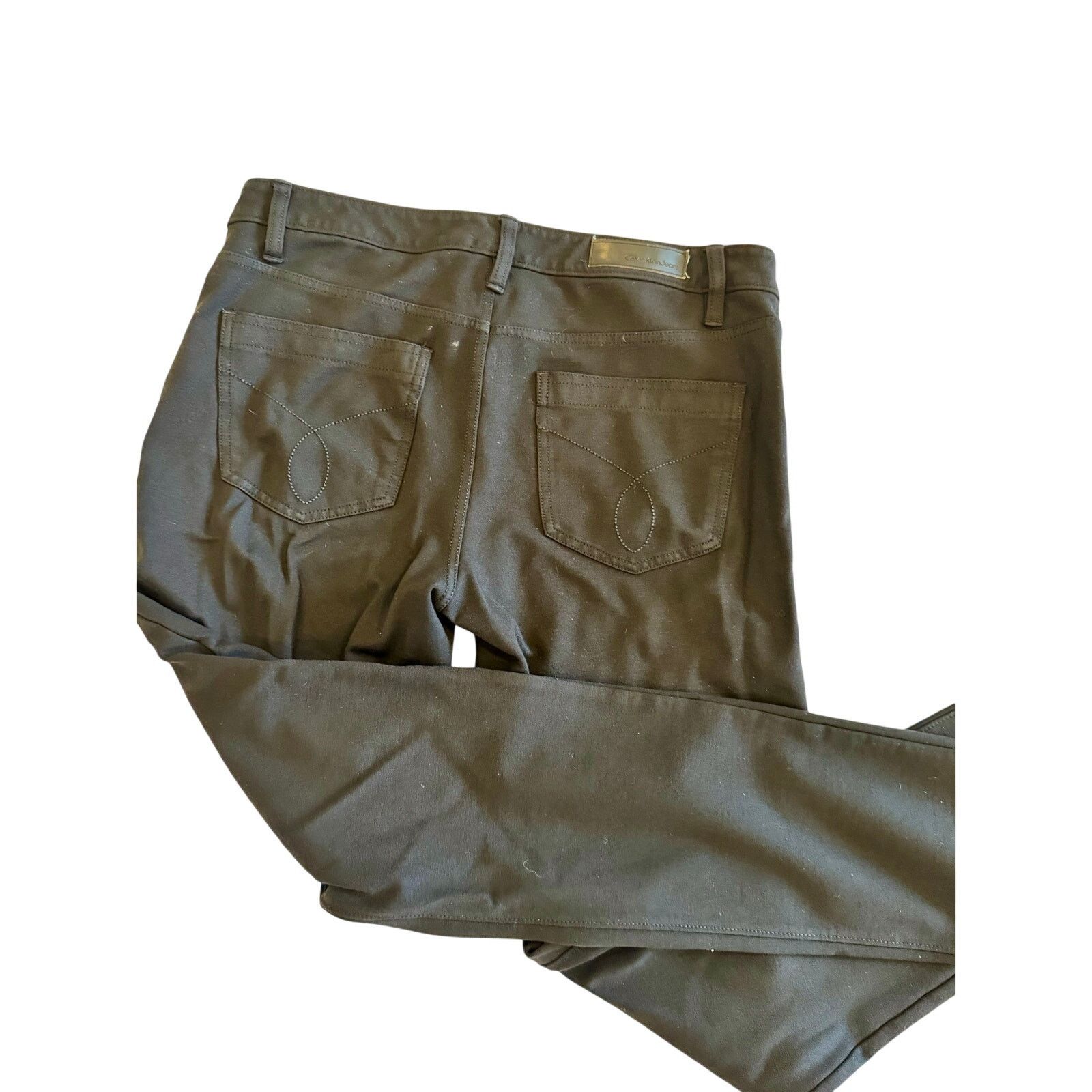 Calvin Klein Calvin Klein Black Super Stretch Pants – Size 10 Size 32" / US 10 / IT 46 - 3 Thumbnail