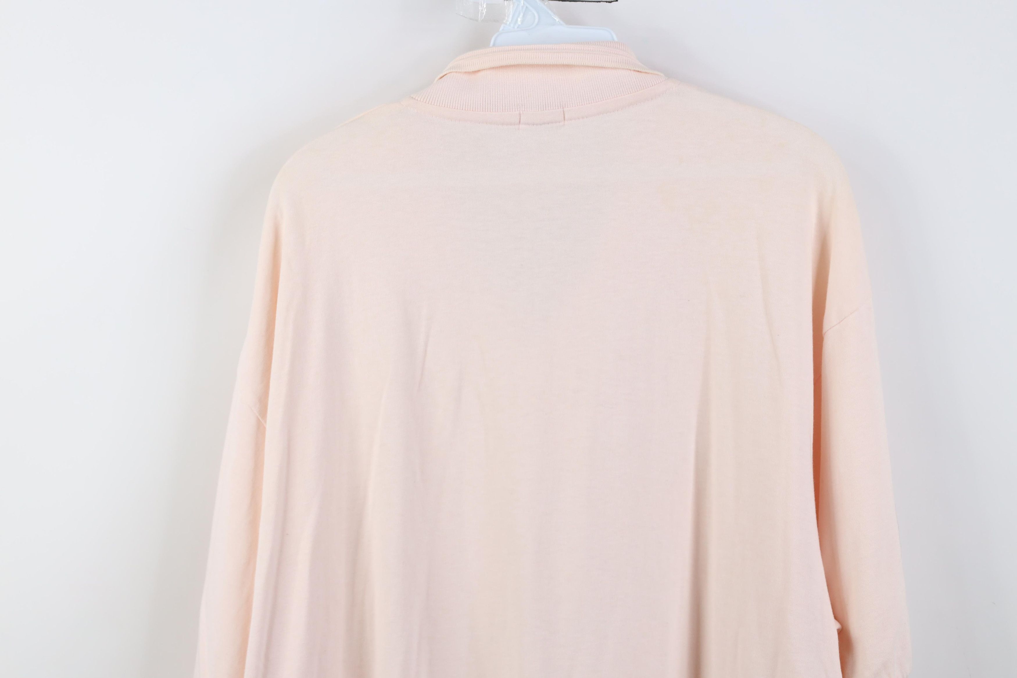 Guess Vintage 80s 90s Guess Triangle Knit Golf Polo Shirt Pink Size US L / EU 52-54 / 3 - 16 Thumbnail