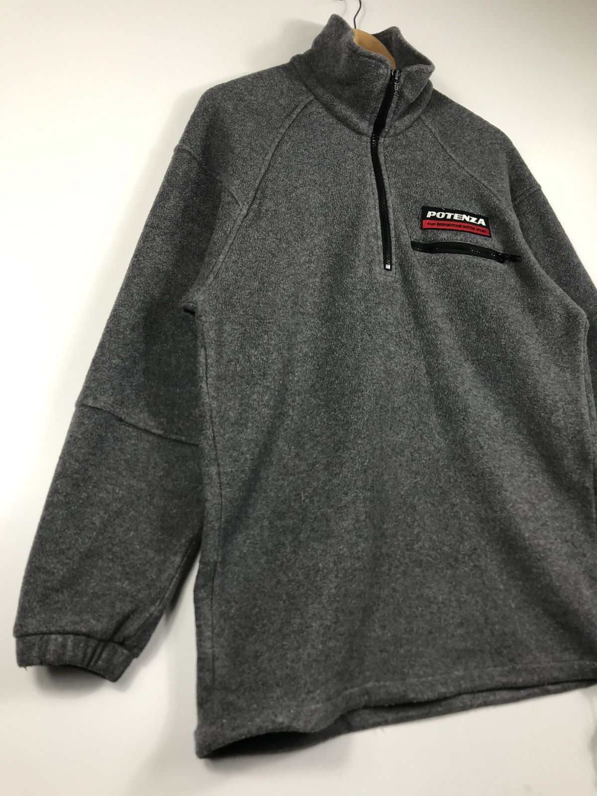 Japanese Brand × Sports Specialties ⚡️Vintage Bridgestone Motosport Fleece Half Zipper Sweatshirt Size US M / EU 48-50 / 2 - 2 Thumbnail