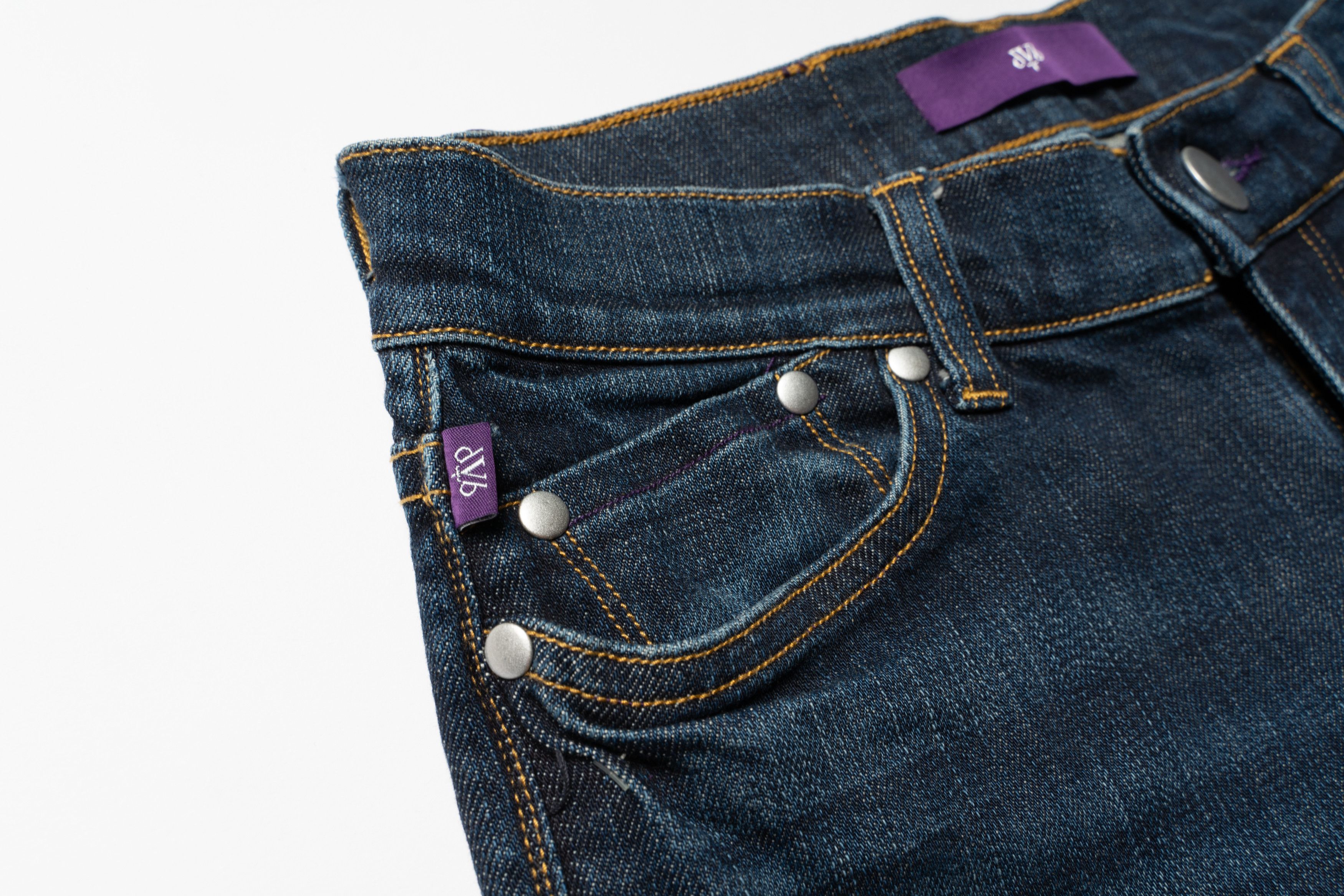 Victoria Beckham 🔴VICTORIA BECKHAM Vintage Blue Star Pocket Denim Jeans Size 24" / US 00 / IT 34 - 5 Thumbnail