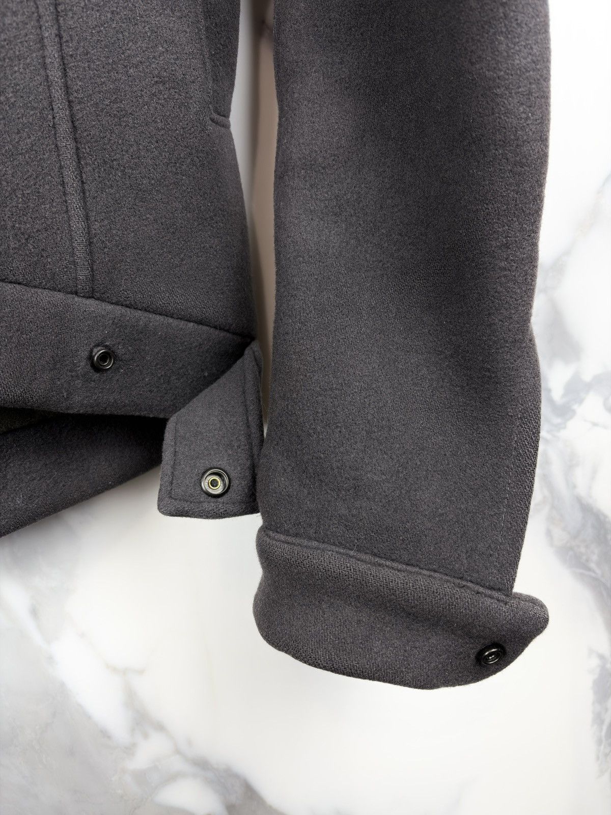 Rick Owens FW05 Rick Owens Moog Melton Wool Pointed Collar Jacket Olmar Size US XS / EU 42 / 0 - 4 Thumbnail