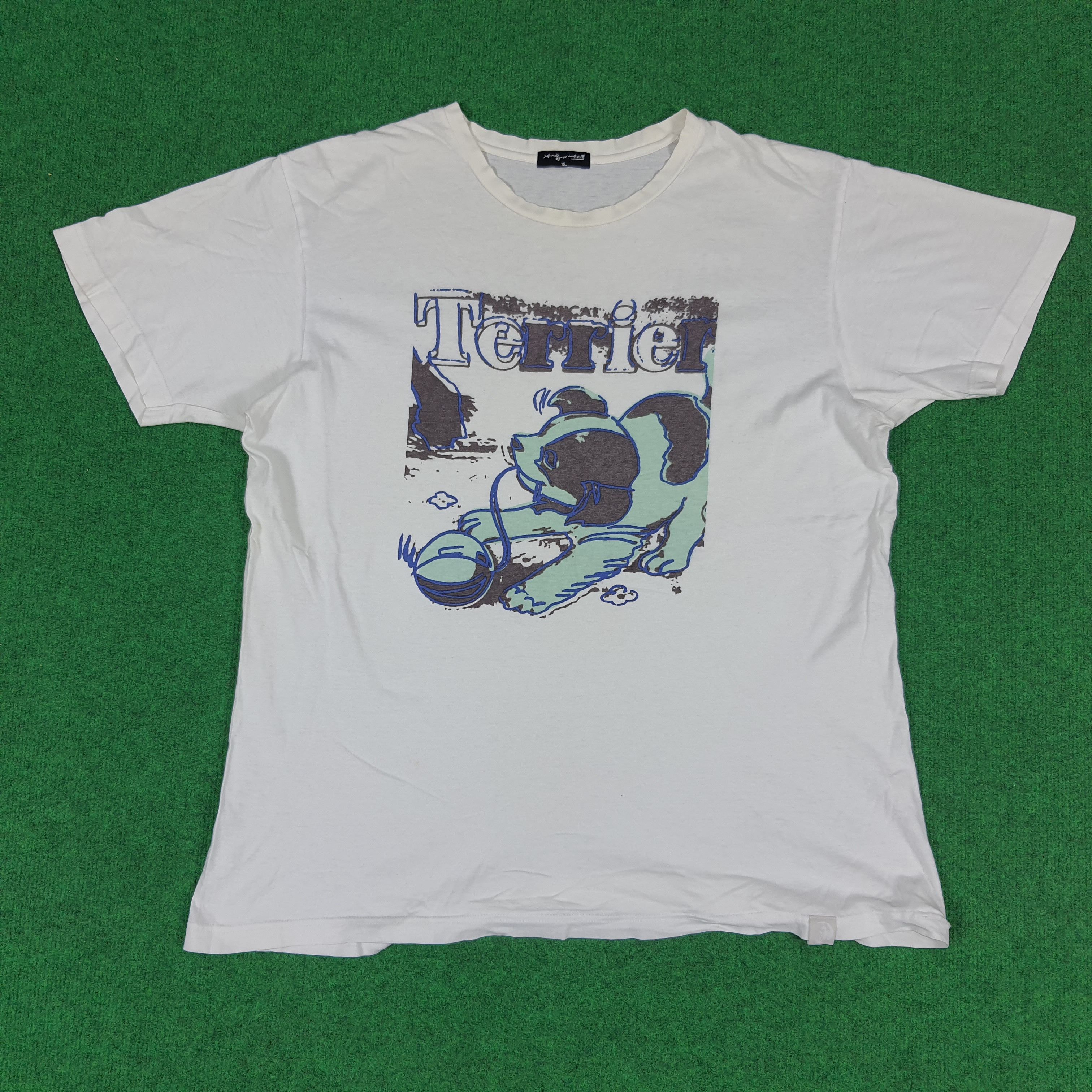 Andy Warhol × Vintage Vintage Andy Warhol Terrier Art T-shirt Size US XL / EU 56 / 4 - 1 Thumbnail