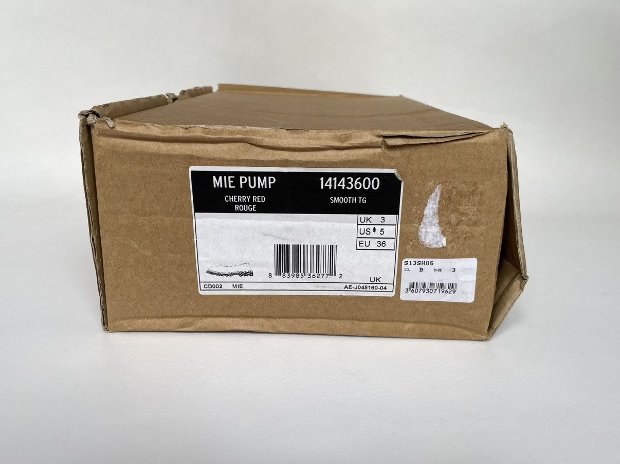 Comme des Garcons × Dr. Martens Cherry Red Leather ‘Mie Pump’ Shoes Size US 6 / IT 36 - 17 Thumbnail