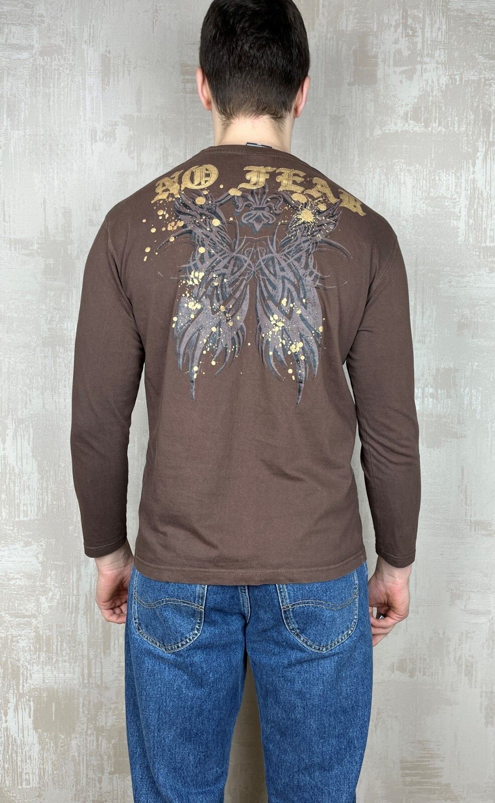No Fear Vintage No Fear Skulls Chain Men's Long Sleeve T-shirt Y2K Size US M / EU 48-50 / 2 - 14 Thumbnail