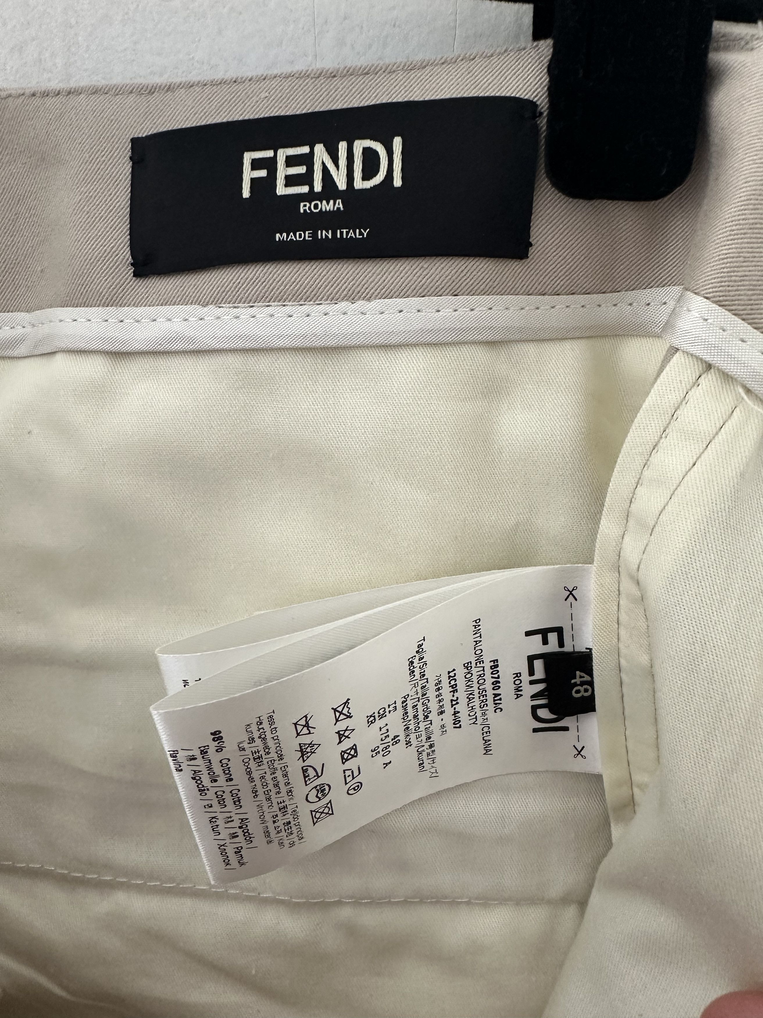 Fendi Cropped straight leg trouser Size US 32 / EU 48 - 5 Thumbnail