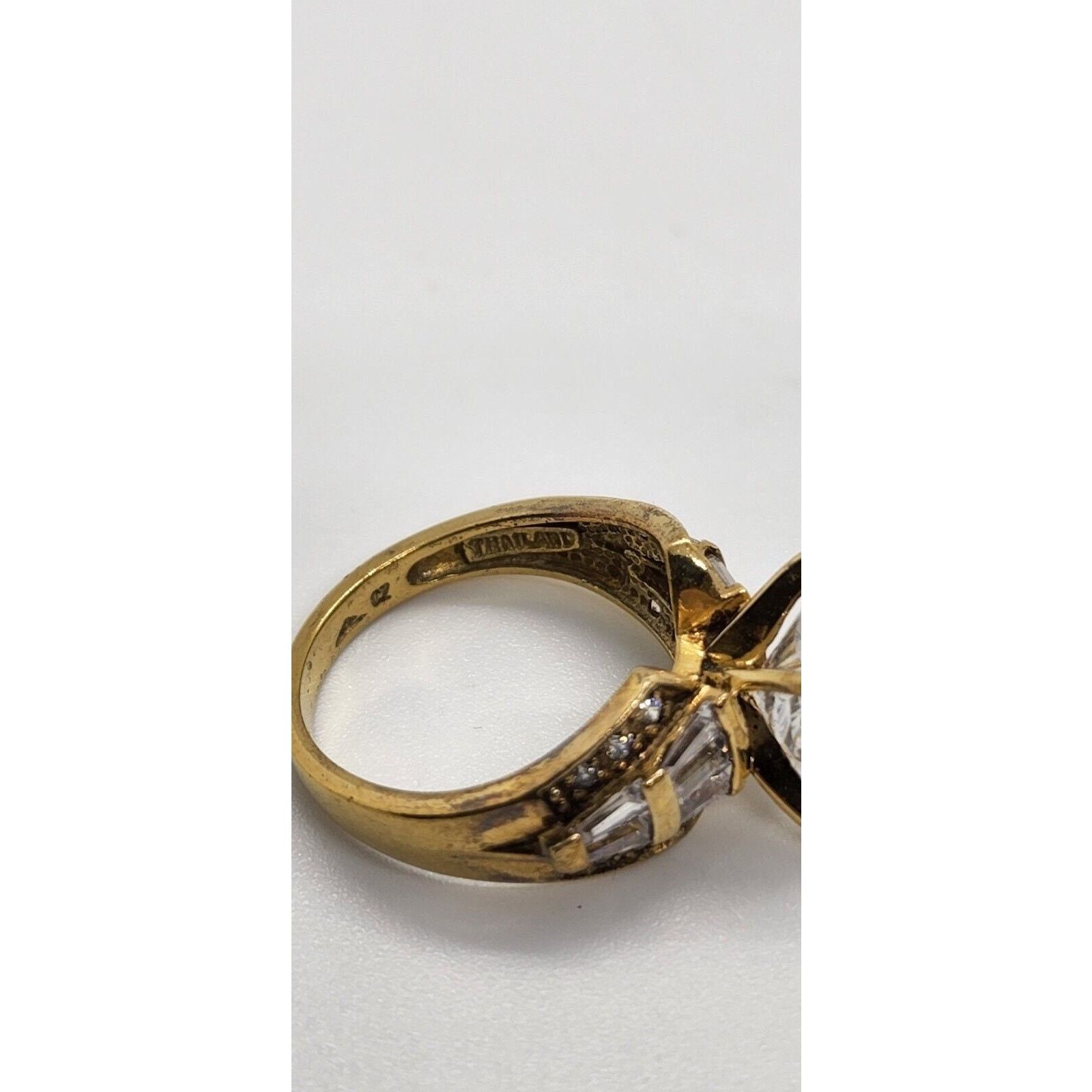 Owner Operator 925 Sterling silver with CZ ring size 7.5 Size ONE SIZE - 5 Thumbnail