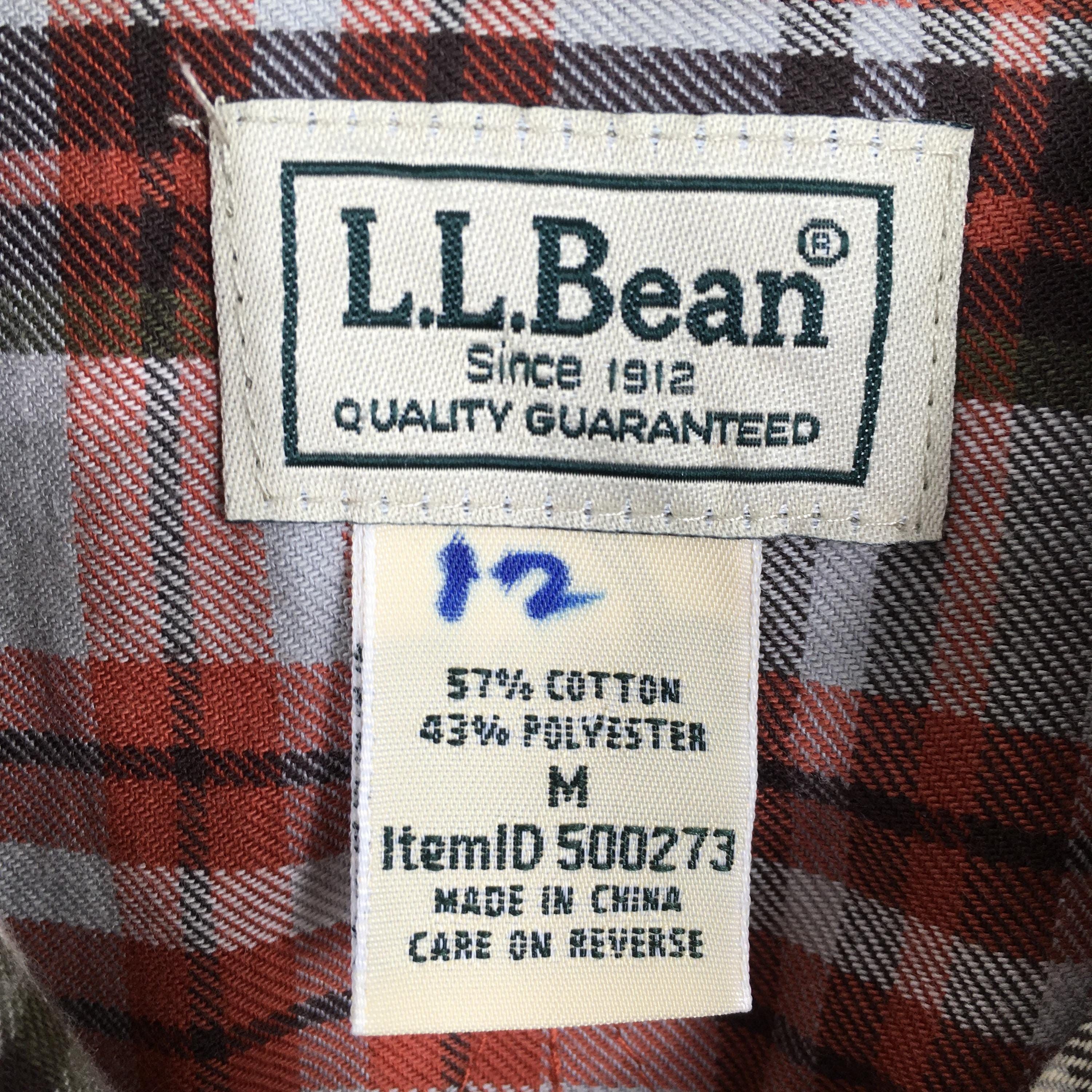L.L. Bean × Vintage Vintage LL Bean Flannel Checkered Shirt Men Medium Size US M / EU 48-50 / 2 - 5 Thumbnail