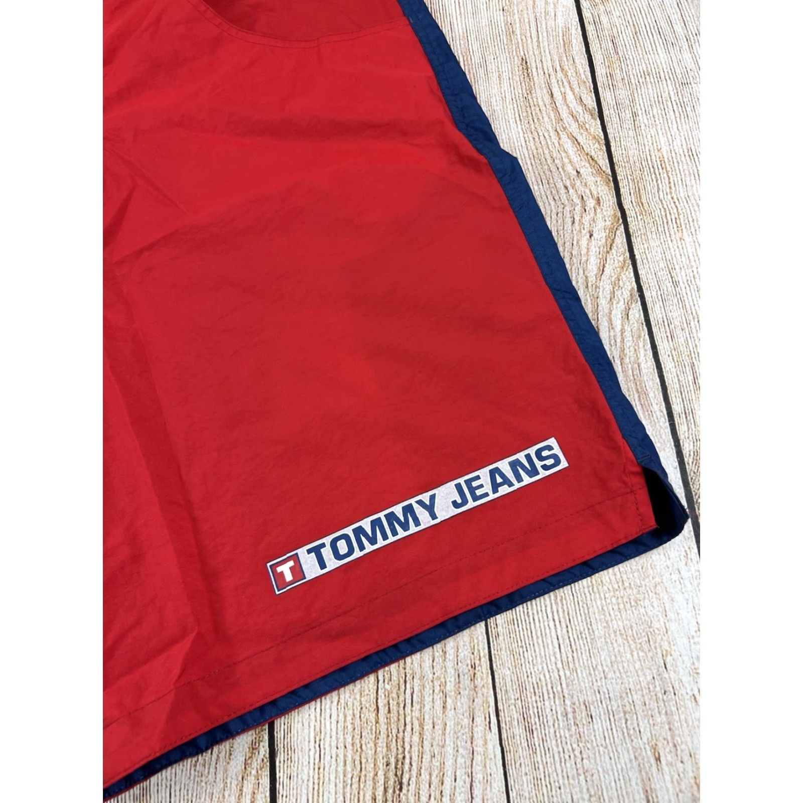 Tommy Hilfiger VINTAGE Tommy Hilfiger Men’s Jeans Nylon Swim Trunk Shorts XL Blue 90s Beach Trunks Mens Size US 36 / EU 52 - 3 Thumbnail