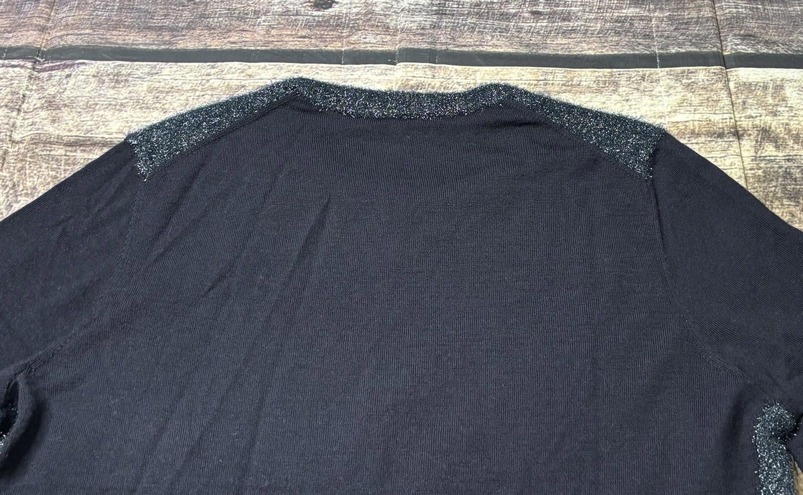 Other Tory Burch Sweater Women XL Merino Wool Dragonfly Glitter Size XL / US 12-14 / IT 48-50 - 9 Thumbnail