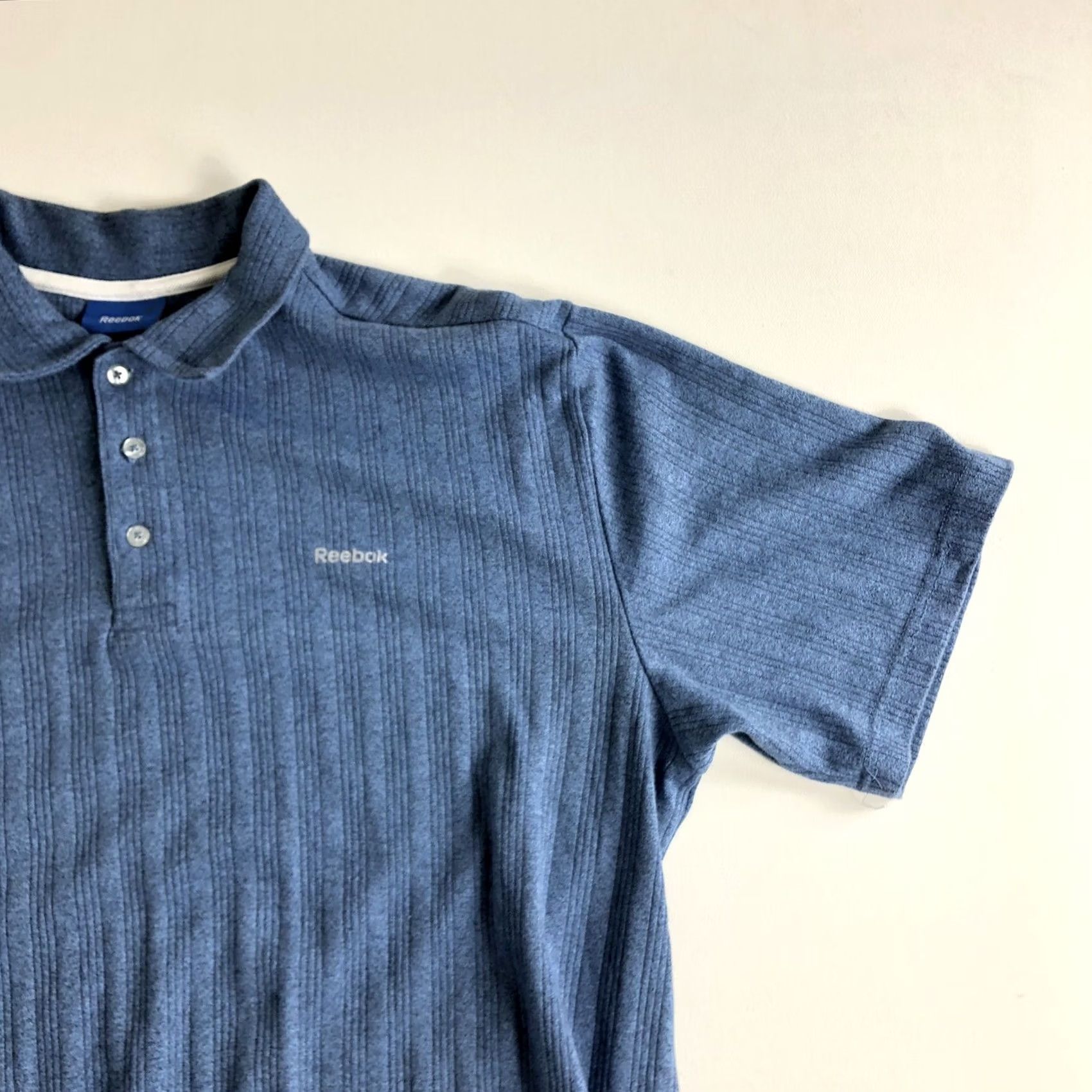 Reebok Reebok Golf Polo Shirt XL Blue Regular Short Sleeve Collared Solid Men Polo Golf Activewear Casual Travel Winter Summer Spring Fall Size US XL / EU 56 / 4 - 5 Thumbnail