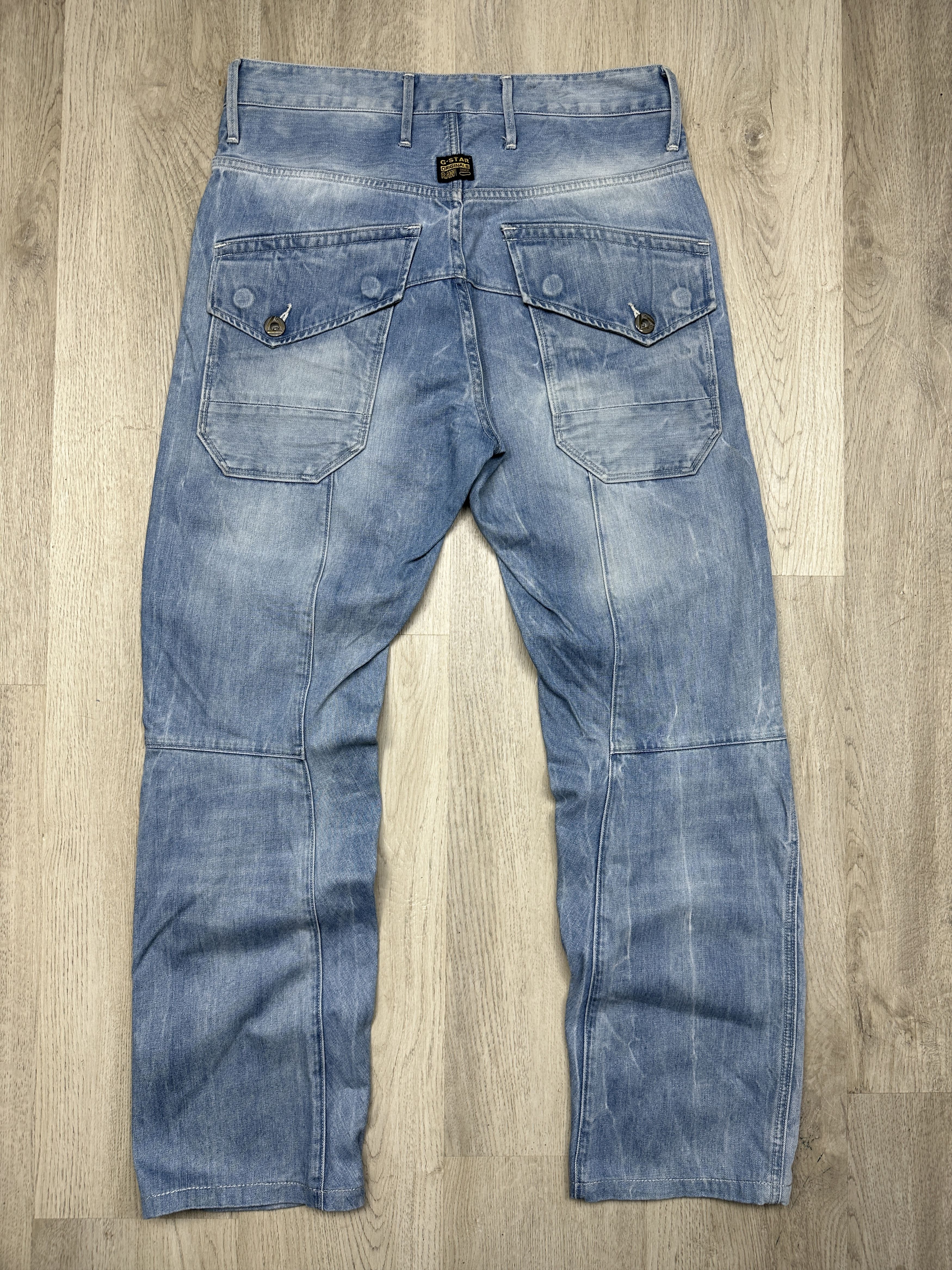 G-Star G Star Raw Skiff 5620 Tapered Denim Double Knee Pants Jeans Size US 31 - 1 Thumbnail