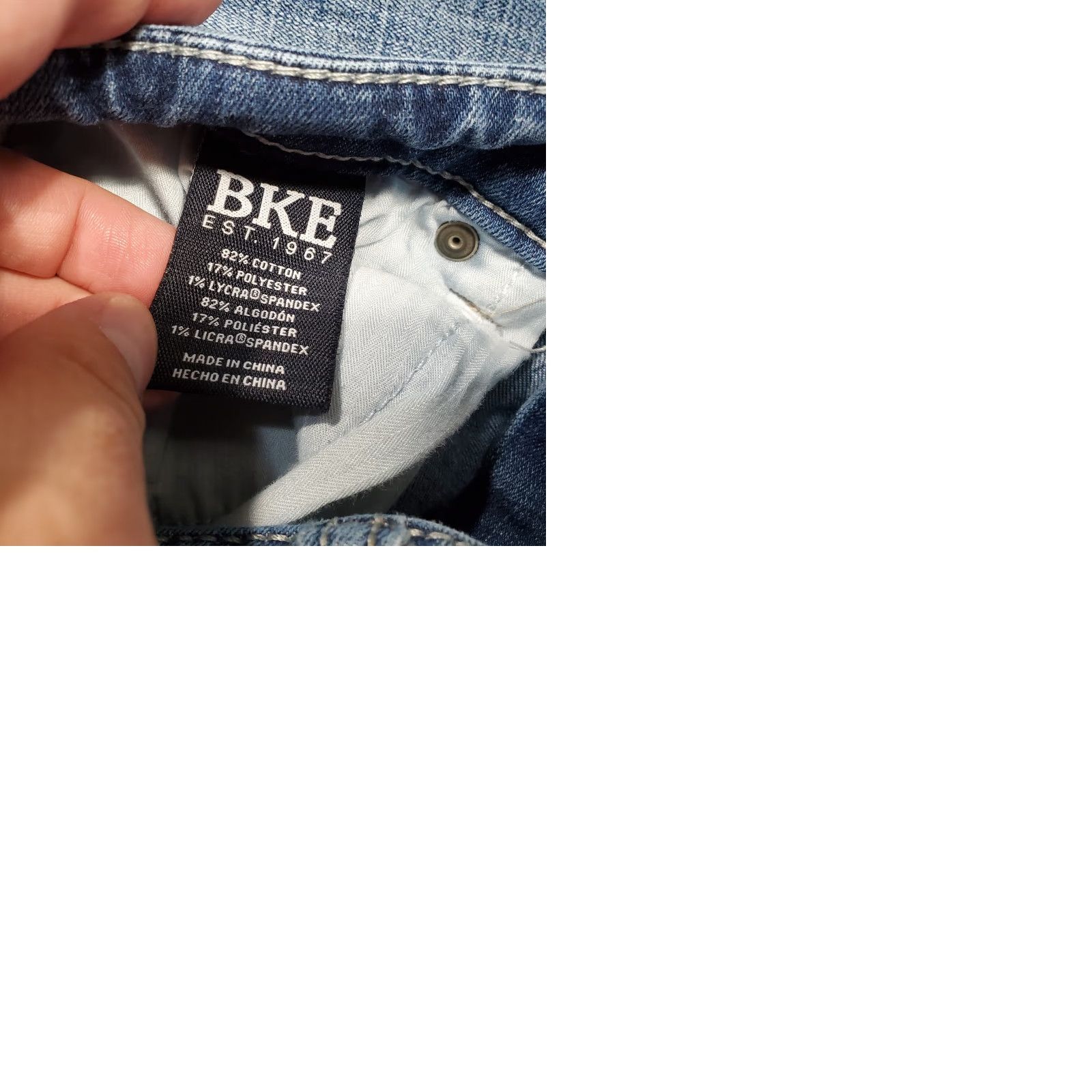 Vintage BKE Jeans Mens 28x32 Blue Alec Skinny Buckle Stretch Faded Medium Wash Denim Mens Size US 28 / EU 44 - 9 Thumbnail