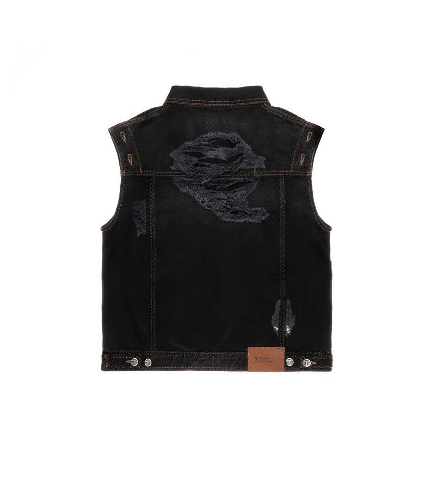 Telfar Telfar Detachable Jean Jacket - Distressed Black Size XS / US 0-2 / IT 36-38 - 4 Thumbnail
