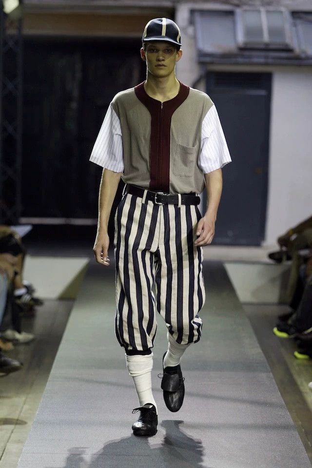 Yohji Yamamoto Yohji Yamamoto size 2 06 SS baseball season striped trouse Size US 28 / EU 44 - 3 Thumbnail