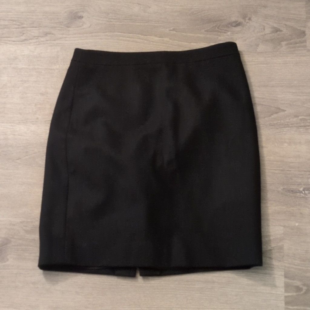 J.Crew J. Crew black the pencil skirt wool blend double lined sz 10 Size 32" / US 10 / IT 46 - 2 Thumbnail