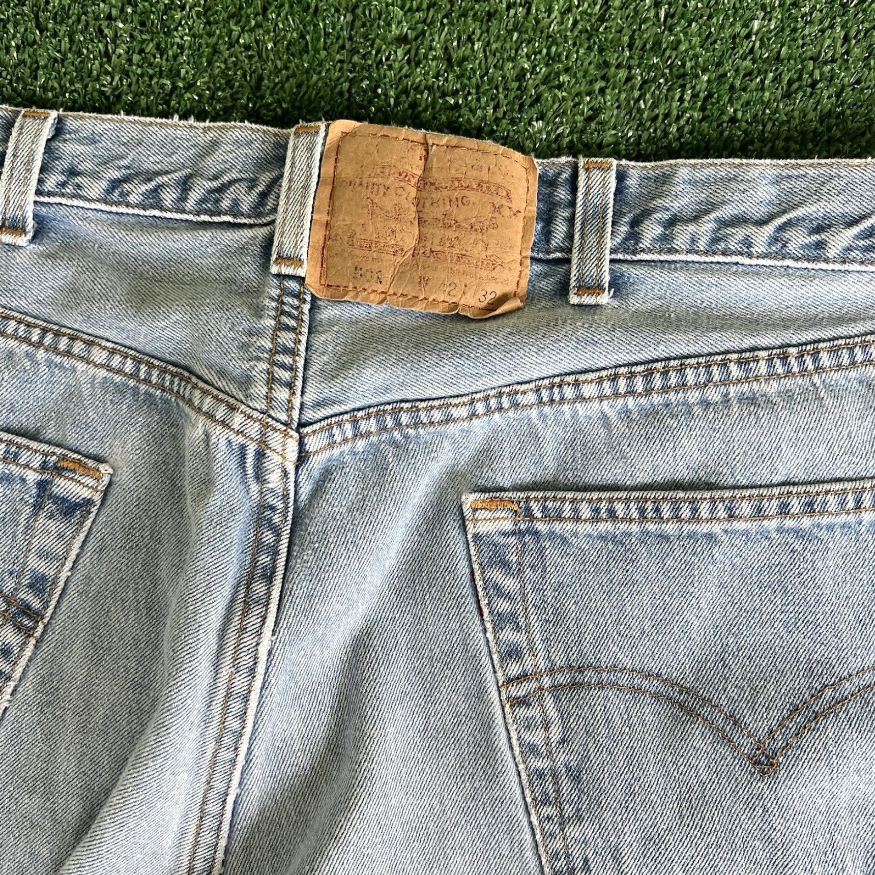 Levi's **Vintage 90s Levi's 501 Light Blue USA Button Fly Jeans 41x31"** User: Vintage 90s Levi's 501 Light Blue USA Button Fly Jeans 41x31" Size US 41 - 4 Thumbnail