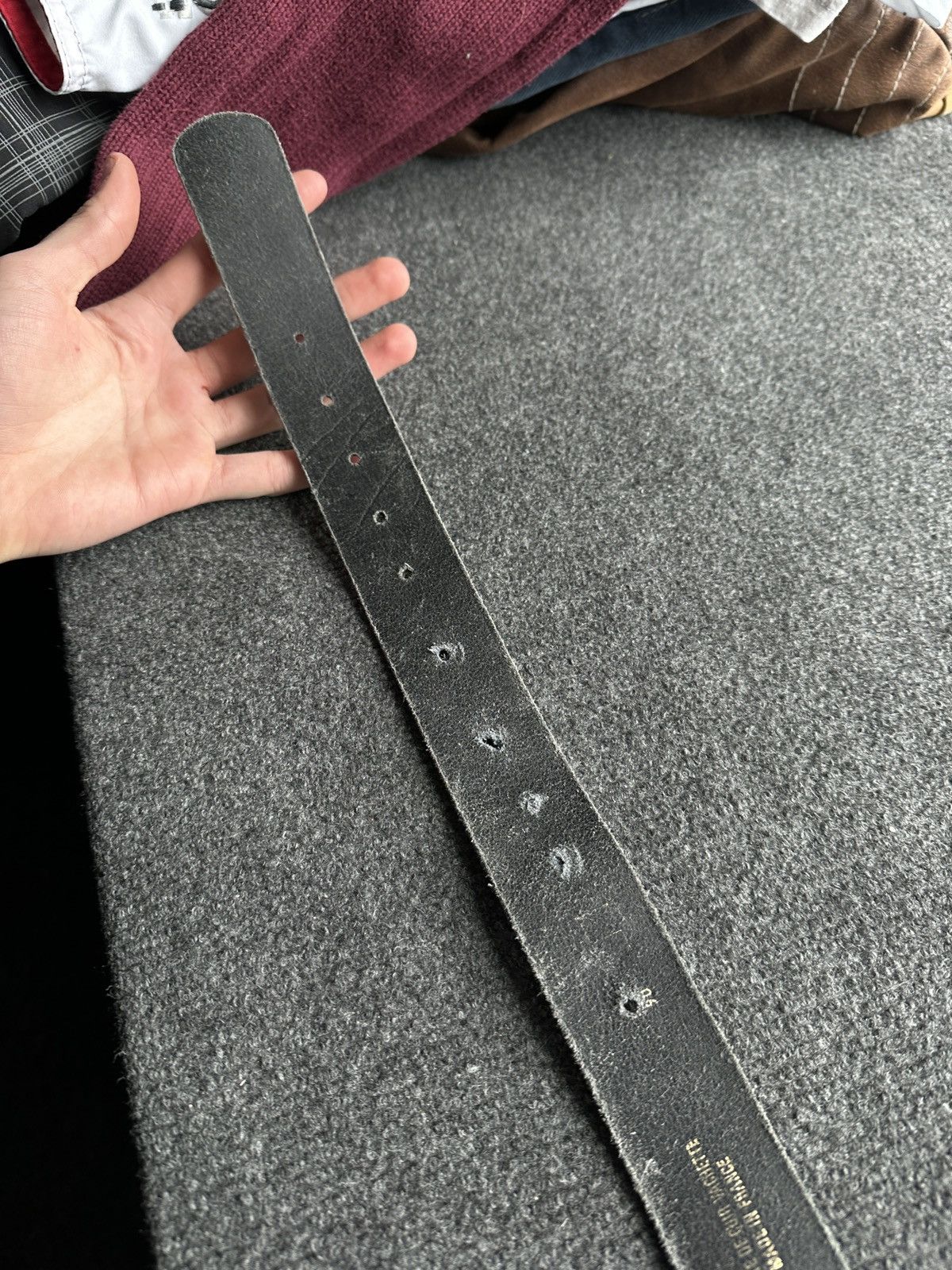 Other 🚨 RARE MEN MADE IN FRANCE Y2K LEATHER BELT VINTAGE WESTERN Size ONE SIZE - 12 Thumbnail