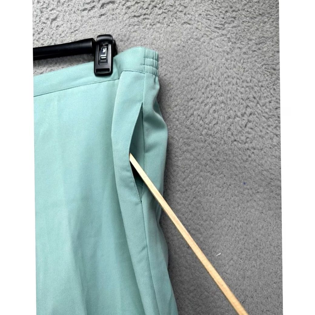Vintage Alfred Dunner Pants Womens 16 Green Classic Fit Elastic Waist Wide-Leg Ankle NEW Size 38" / US 16 / IT 52 - 7 Thumbnail