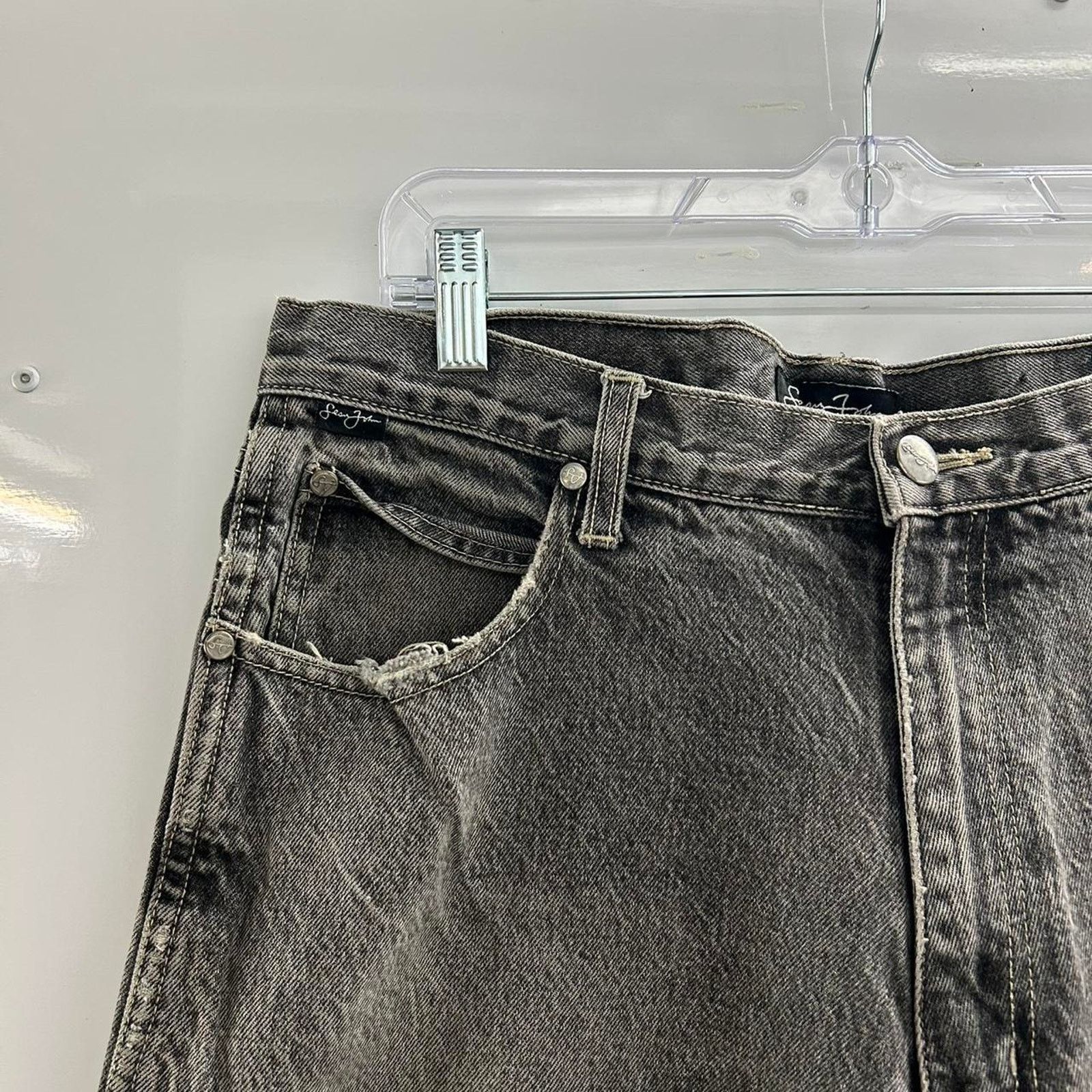 Sean John Y2K Sean John black and grey jeans Size US 34 / EU 50 - 4 Thumbnail